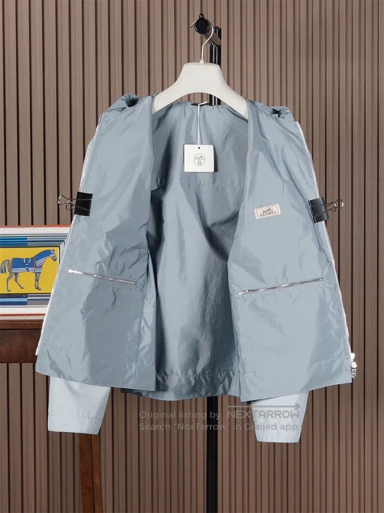 Hermes Hermes Men's 2025 Thin Hooded Windproof Jacket Size US M / EU 48-50 / 2 - 4 Thumbnail