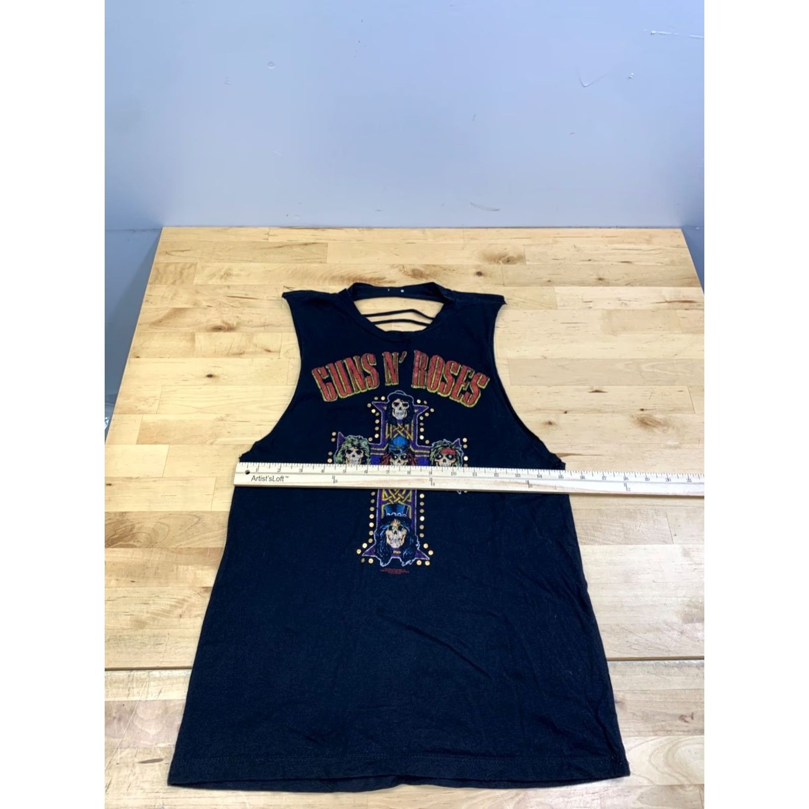 Vintage Guns N' Roses Appetite for Destruction T-Shirt Women S Black Rock Sleeveless Crew Neck Small Black Rock Womens Size S / US 4 / IT 40 - 6 Thumbnail