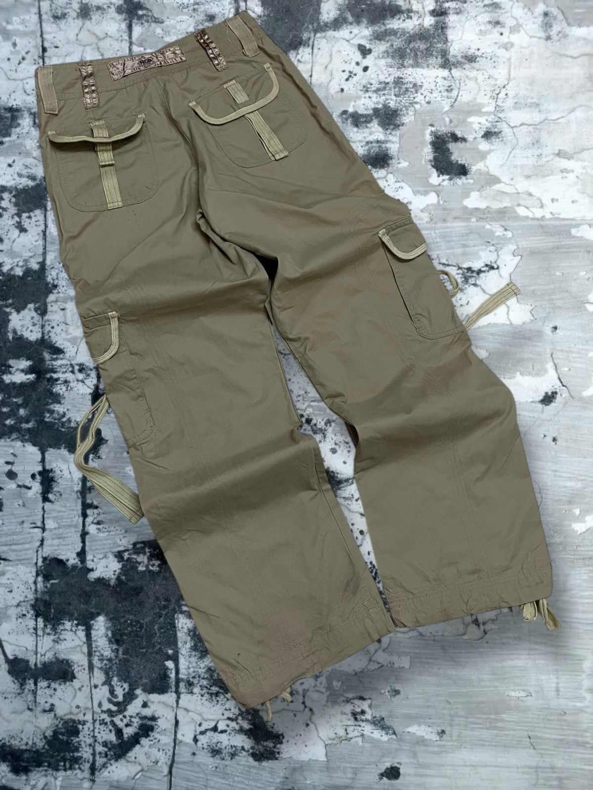 GOA Vintage 1990s Japan Designer HCO1922 Parachute Cargo Pant Size US 27 - 10 Thumbnail