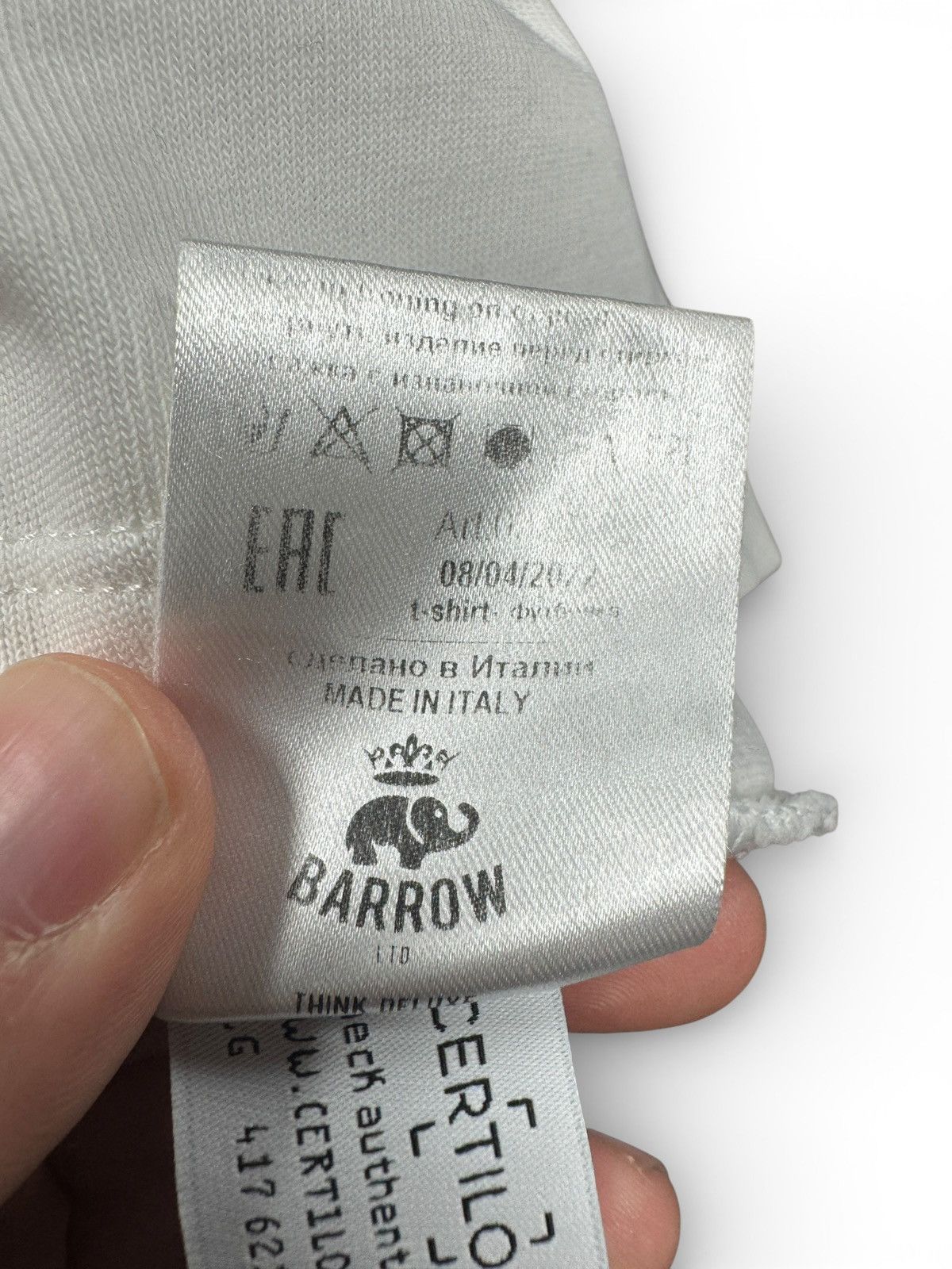 Barrow Barrow White Alien Shirt Size US M / EU 48-50 / 2 - 8 Thumbnail