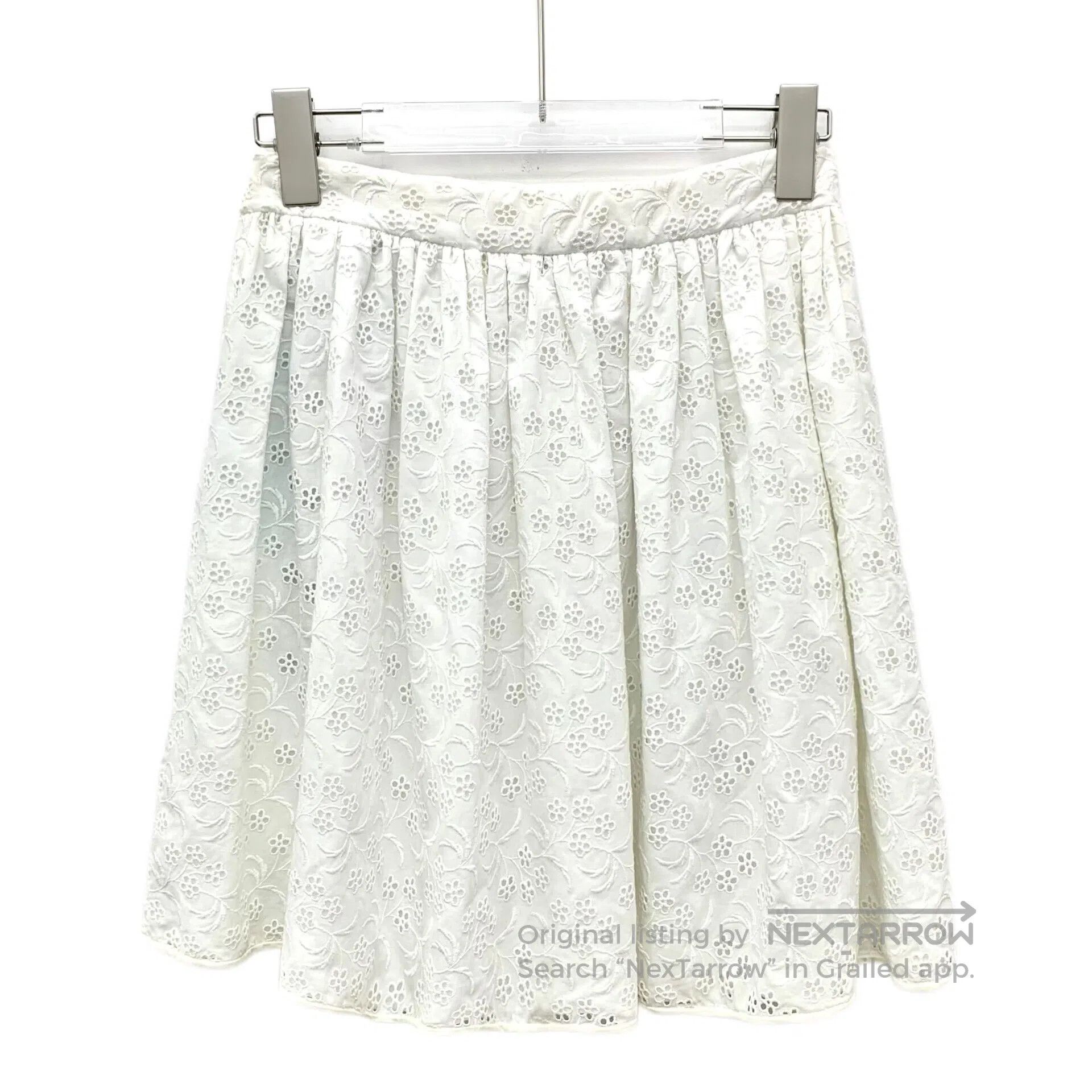 Dolce & Gabbana Dolce Gabbana size 11/12 White lace floral embroidery cott Size 32" / US 10 / IT 46 - 2 Thumbnail