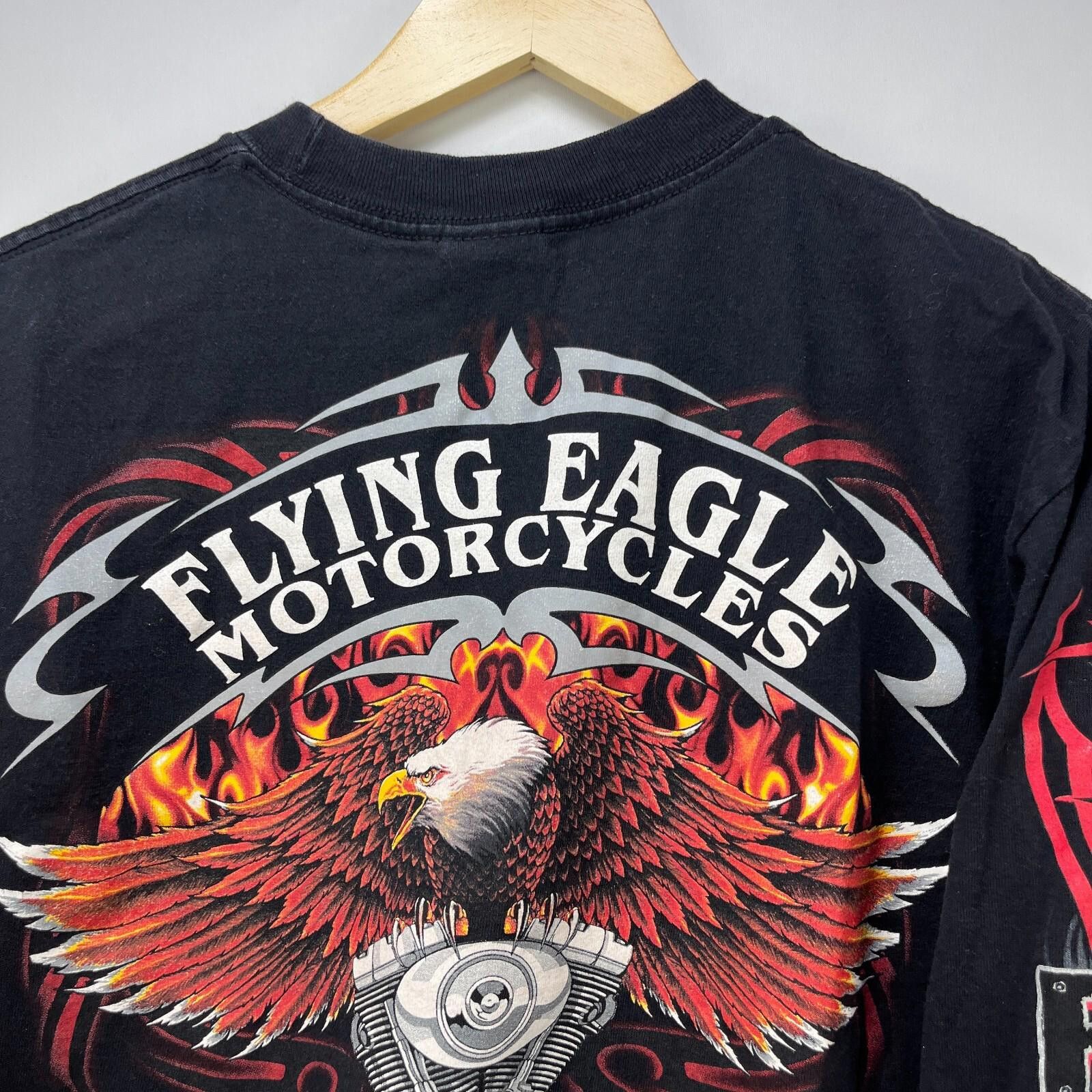 Vintage Vintage Flames Biker Eagle Motorcycle Shirt Medium Flames Size US M / EU 48-50 / 2 - 3 Thumbnail