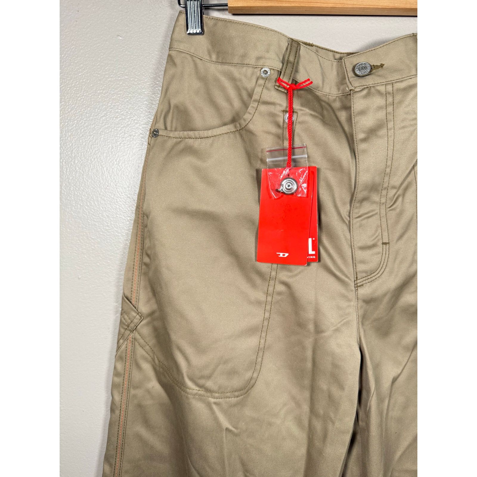 Diesel NWT Diesel High waisted P-Bistro Wide Leg Pants $225 size 28 Size 28" / US 6 / IT 42 - 8 Thumbnail