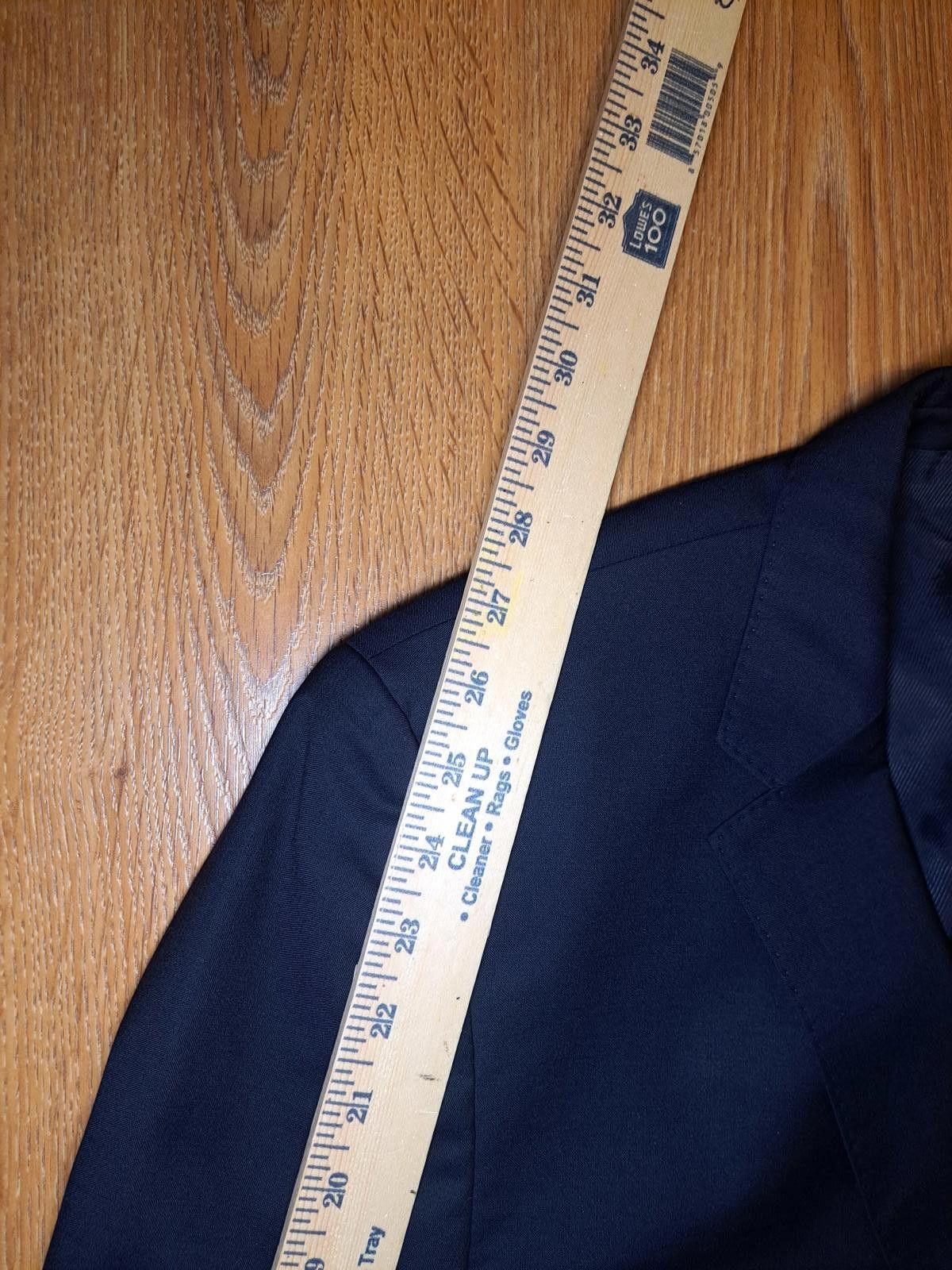 Hugo Boss Hugo Boss Guabello Sport Coat Mens 42R Navy Blue Virgin Wool Size 42R - 11 Thumbnail