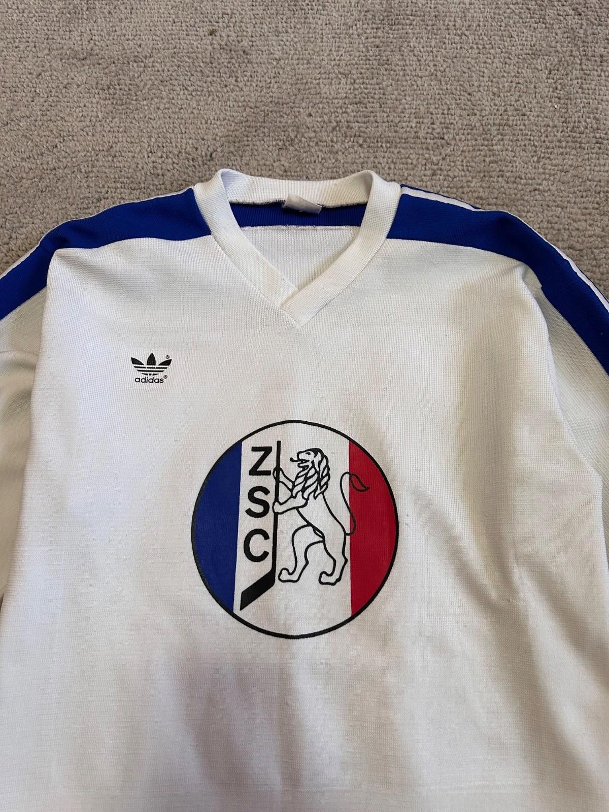 Adidas VINTAGE ZSC LIONS 1980 #15 SAVARD ICE HOCKEY JERSEY Size US XL / EU 56 / 4 - 5 Thumbnail
