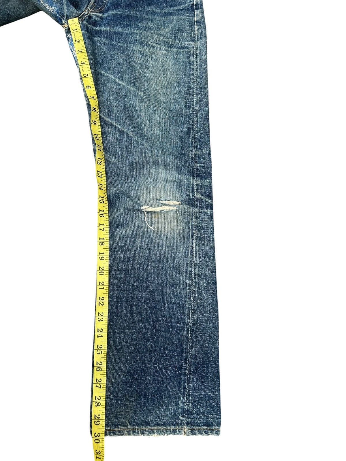Kapital VINTAGE WAREHOUSE SELVEDGE DISTRESSED DENIM JEANS Size US 28 / EU 44 - 18 Thumbnail