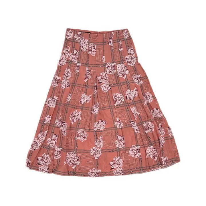 Gucci Gucci Gucci Floral Print Silk Pleated Skirt -2506 Size US 42 / EU 58 - 2 Thumbnail