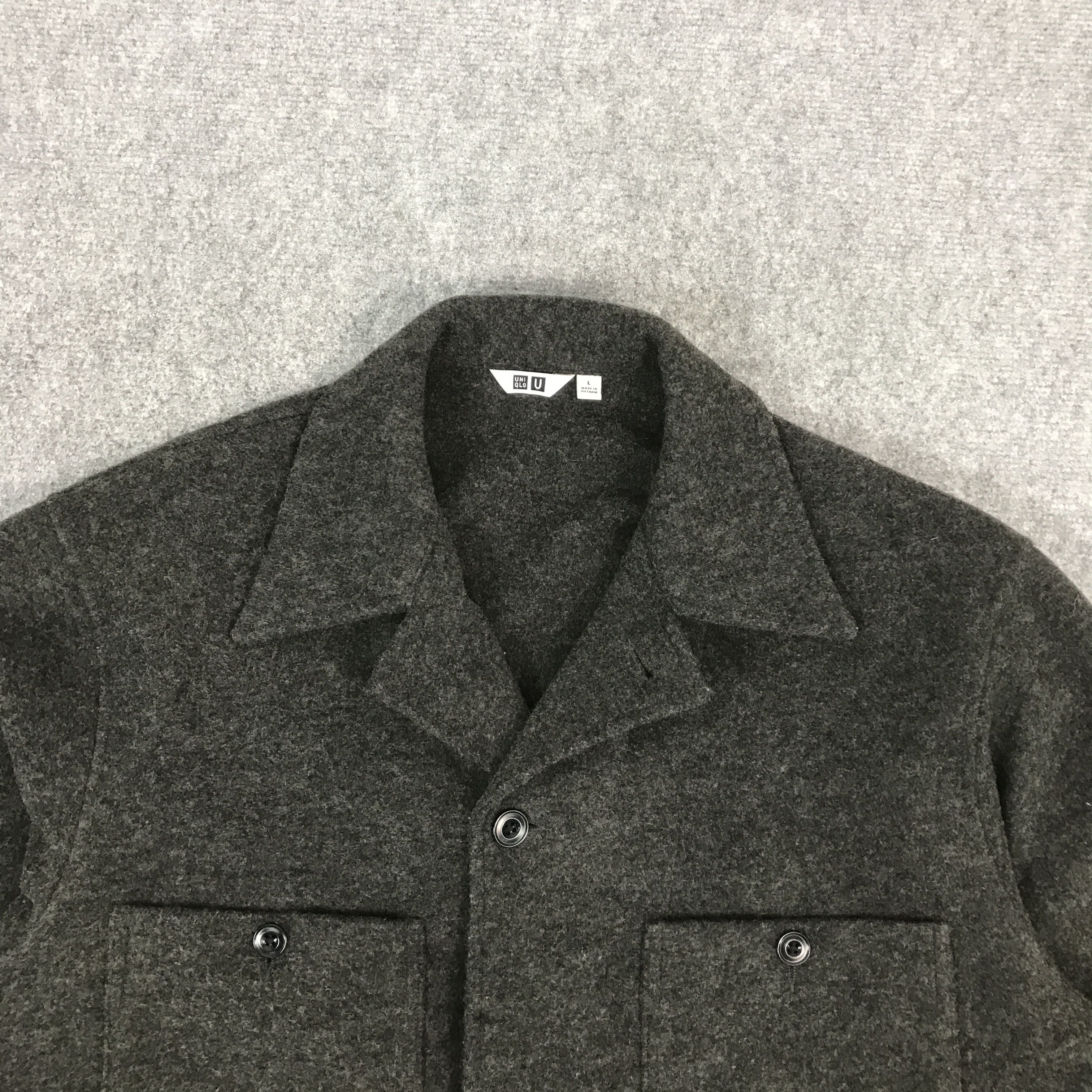 Christophe Lemaire × Uniqlo UNIQLO X LEMAIRE WOOL BUTTON JACKET Size US L / EU 52-54 / 3 - 3 Thumbnail