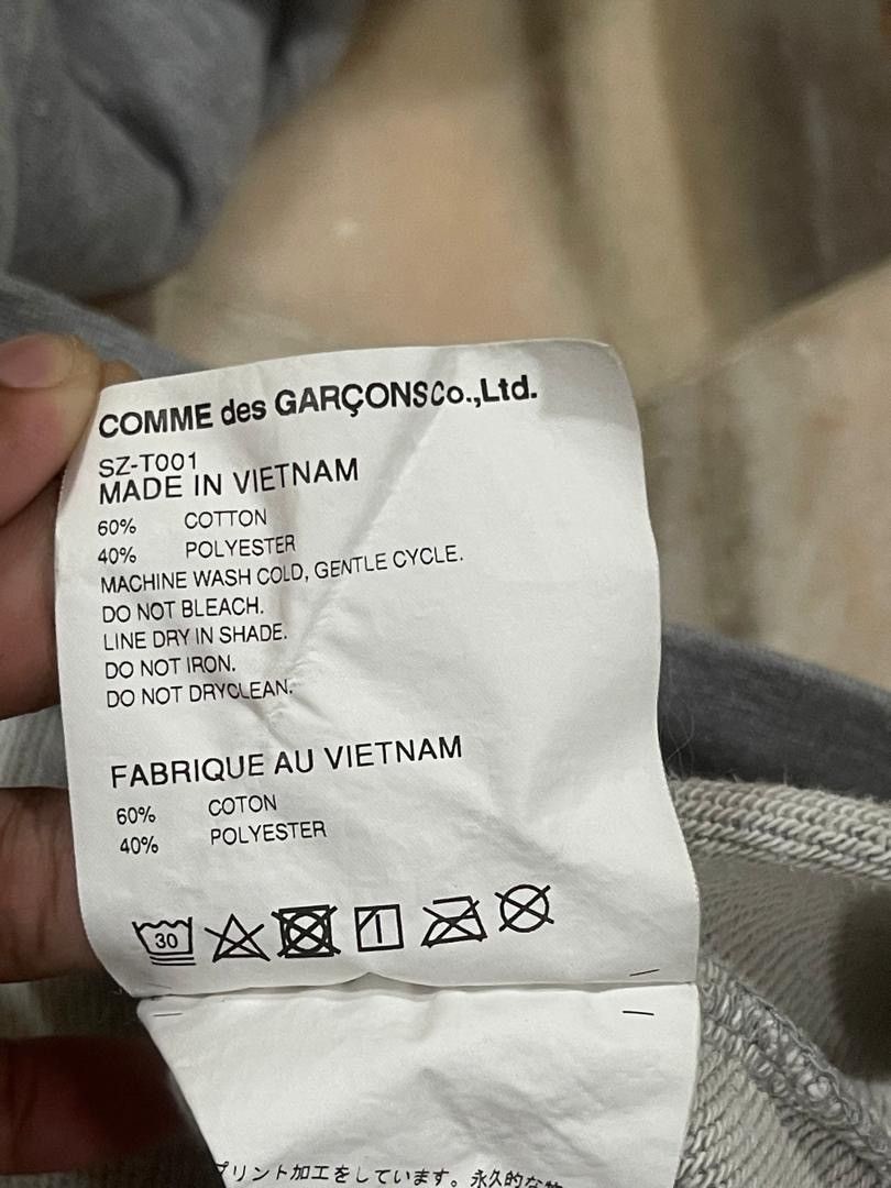 CDG by Comme des Garcons AD2019 Comme Des Garcons CDG Grey Hoodie Size US XL / EU 56 / 4 - 12 Thumbnail