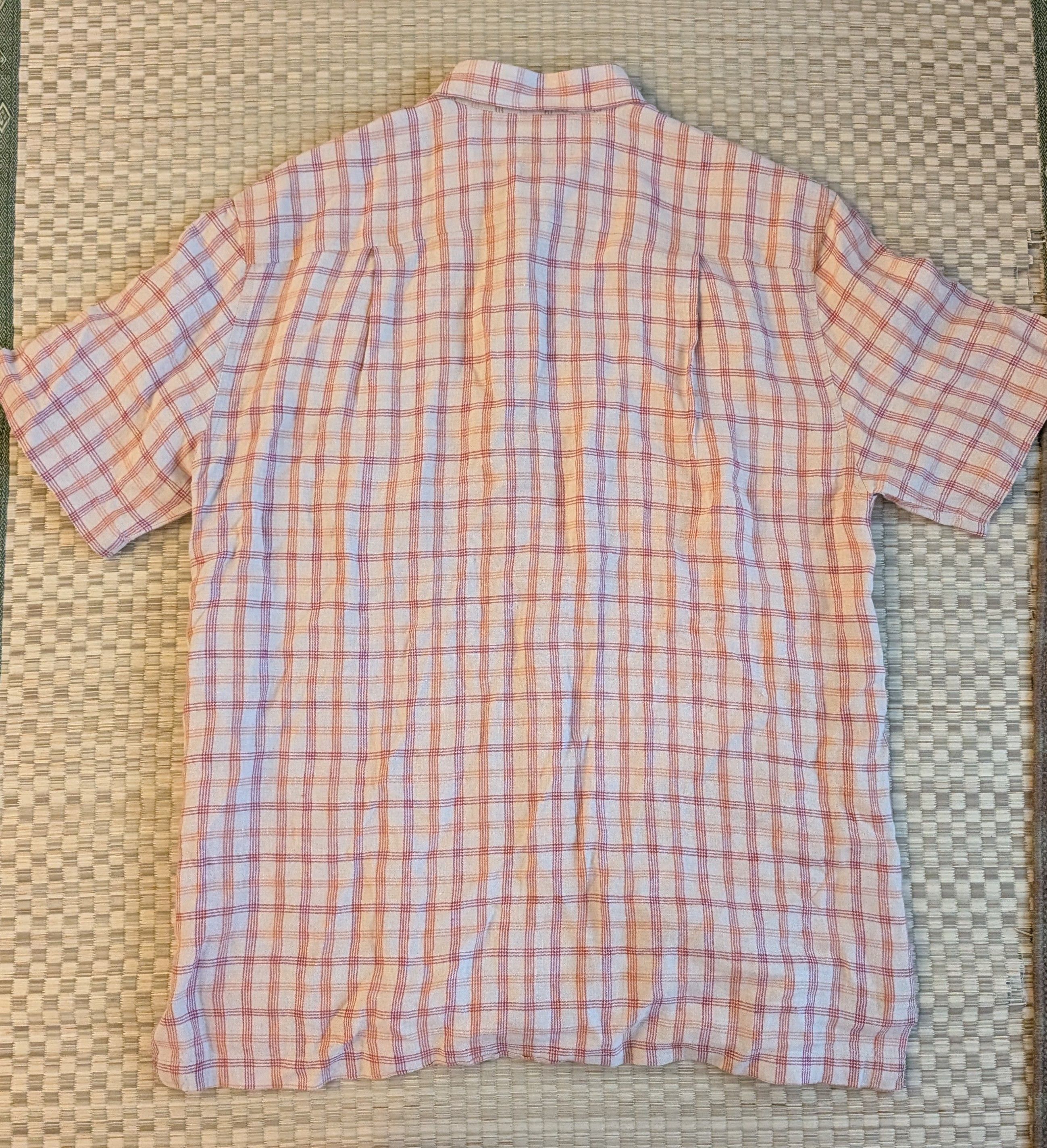 Saks Fifth Avenue Saks Fifth Avenue 100% Linen Short Sleeve Button Up Shirt Size US M / EU 48-50 / 2 - 2 Thumbnail