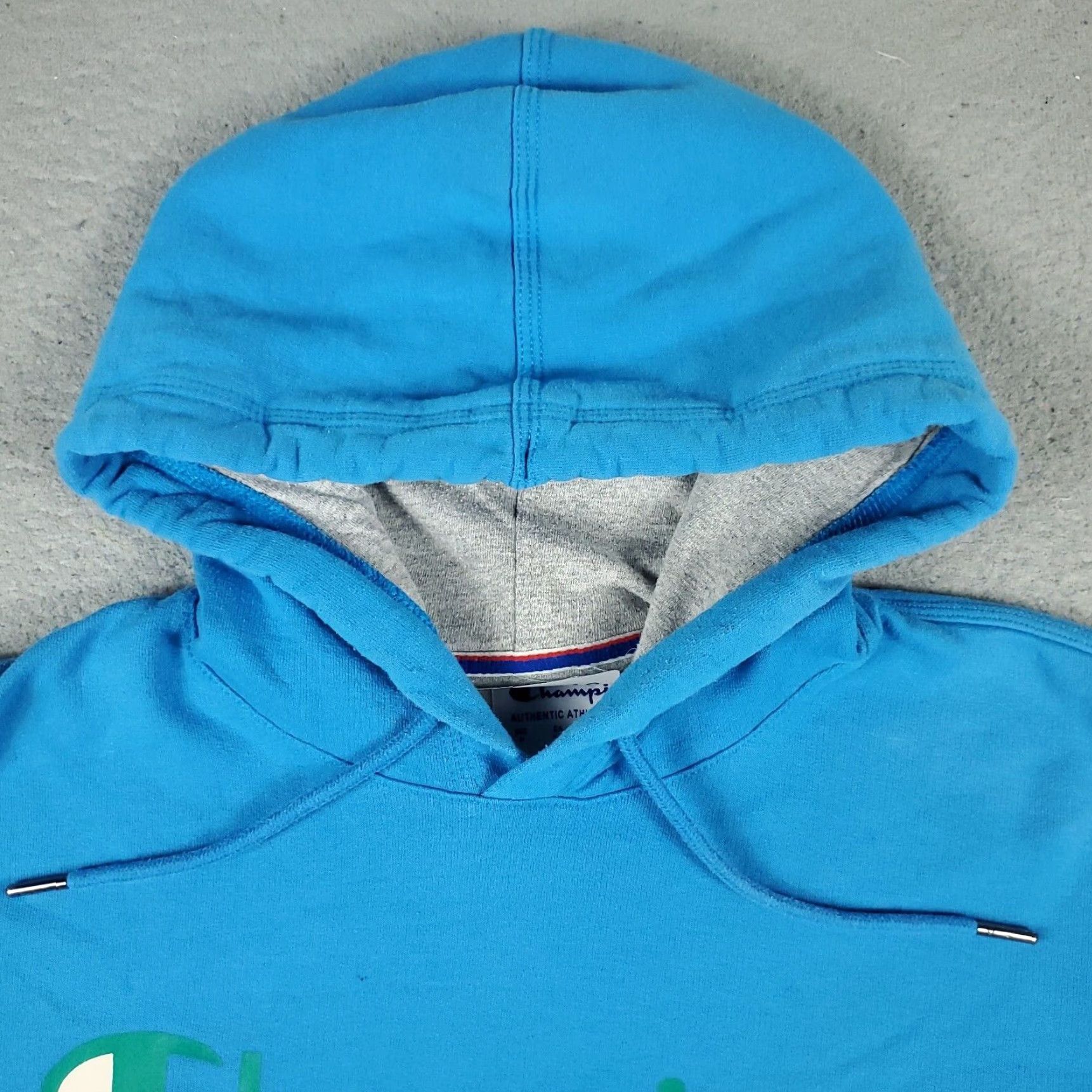 Champion VINTAGE Champion Hoodie Pullover Mens Medium Blue Knit Zip Logo Spring Fall Winter Men's Size US M / EU 48-50 / 2 - 3 Thumbnail