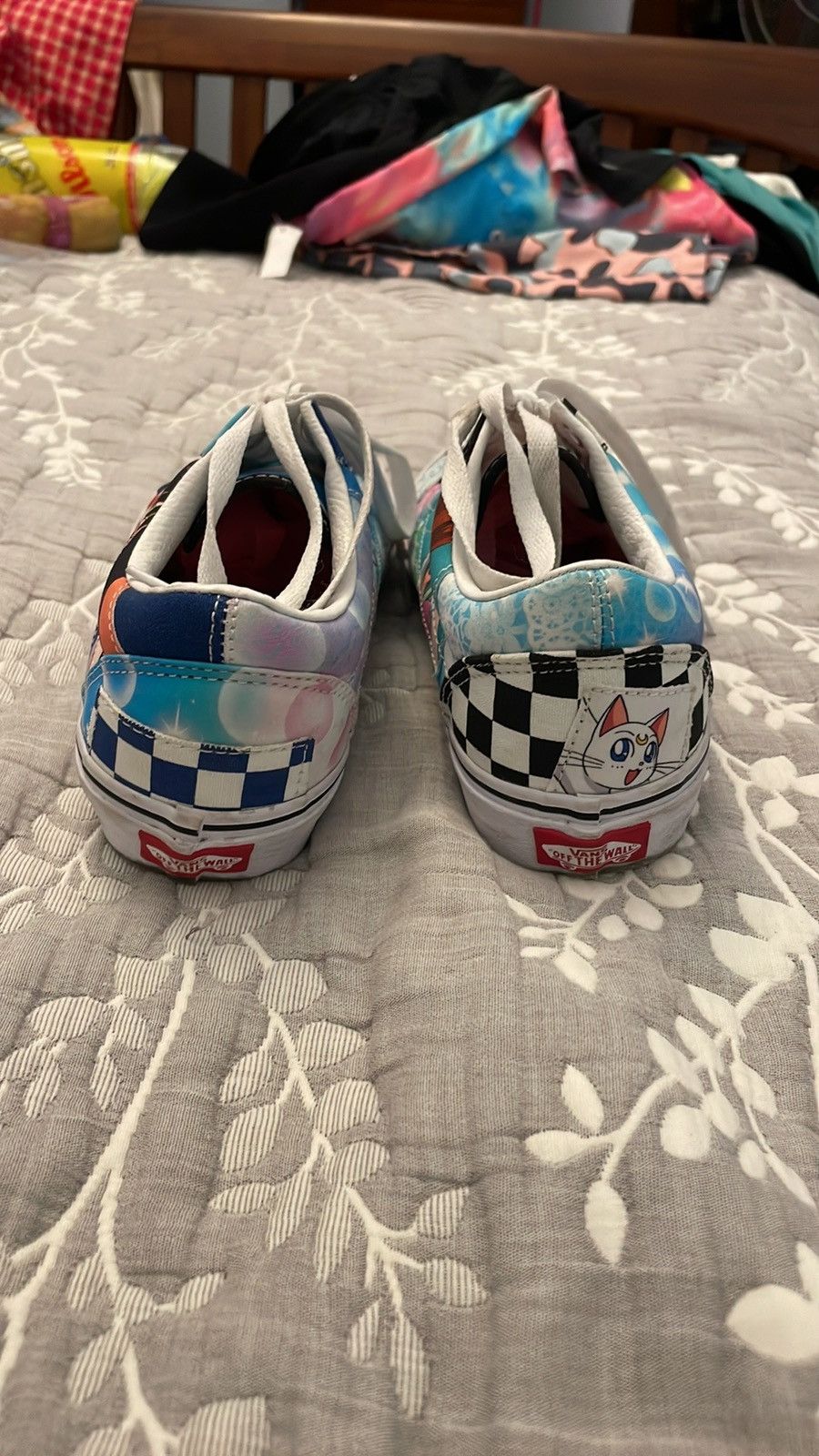 Vans EUC Vans x Sailor Moon Old Skool Skate Shoe Patchwork Sz 7.5 Size US 7.5 / EU 40-41 - 3 Thumbnail