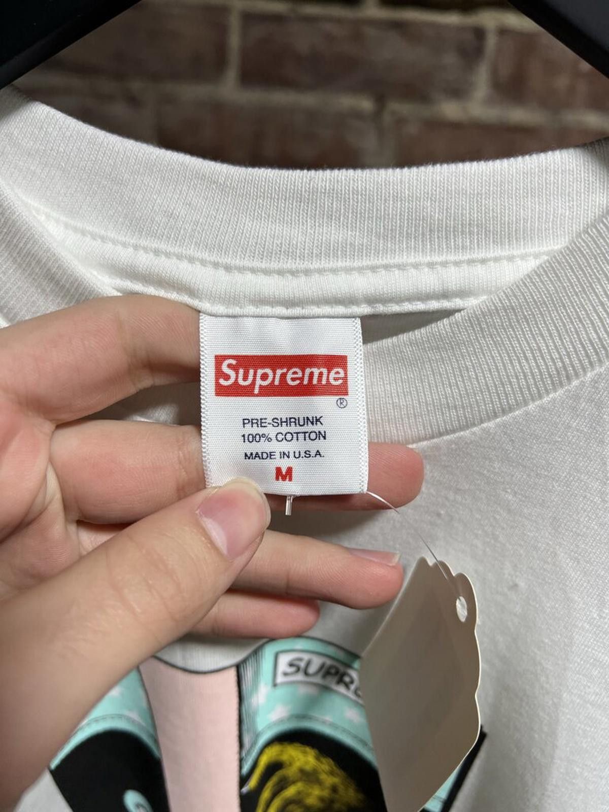 Supreme Supreme Bed Tee White Sz. M Size US M / EU 48-50 / 2 - 3 Thumbnail