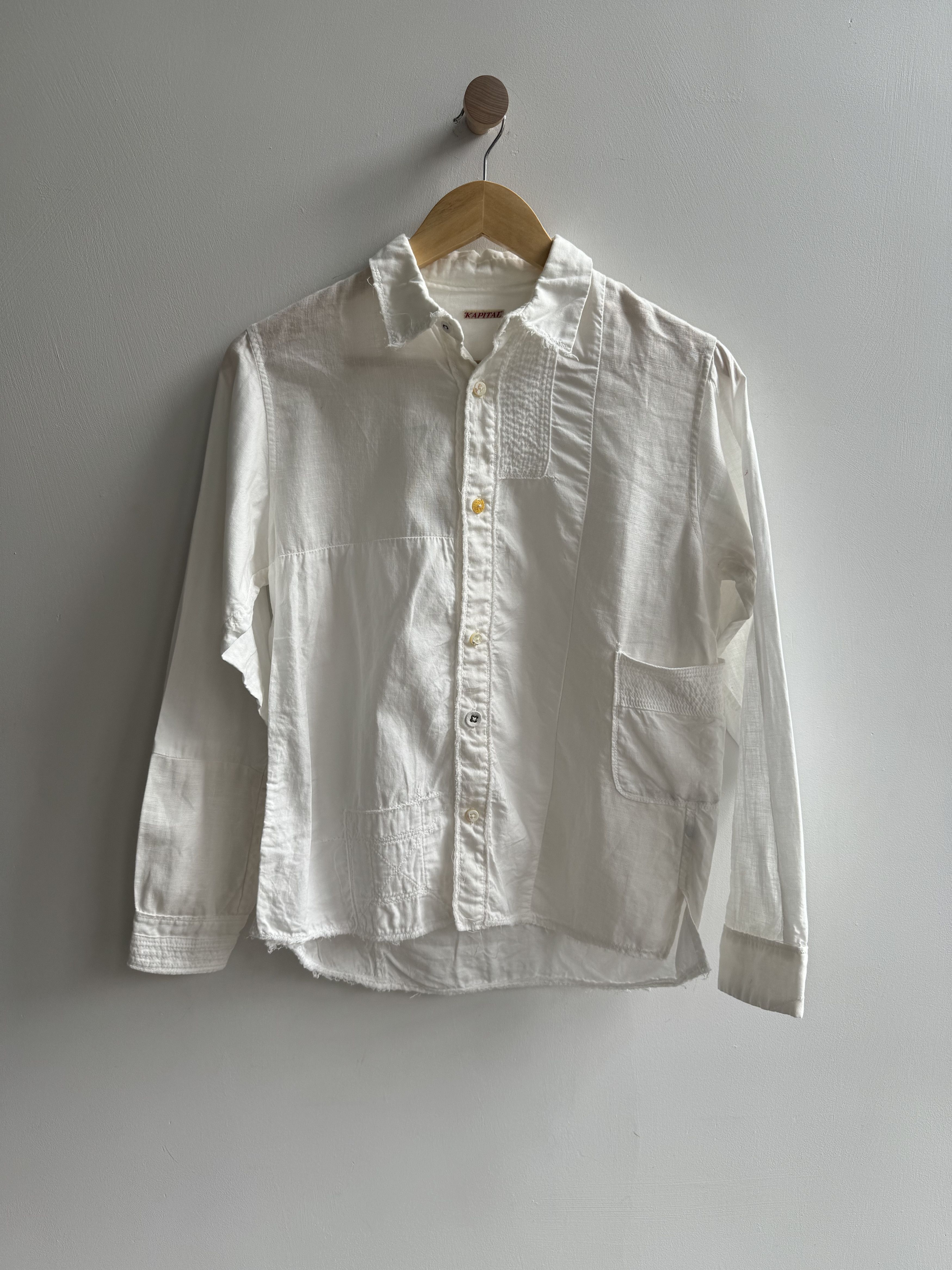 Kapital Kapital Cotton Linen Blend Patchwork Button Down Size S / US 4 / IT 40 - 1 Thumbnail