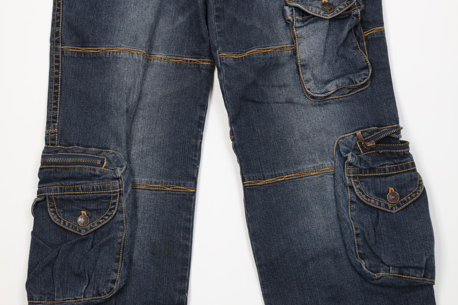 Hugo Boss Vintage Y2K Hugo Boss Baggy Wide Leg Cargo Denim Jeans Size US 32 / EU 48 - 3 Thumbnail