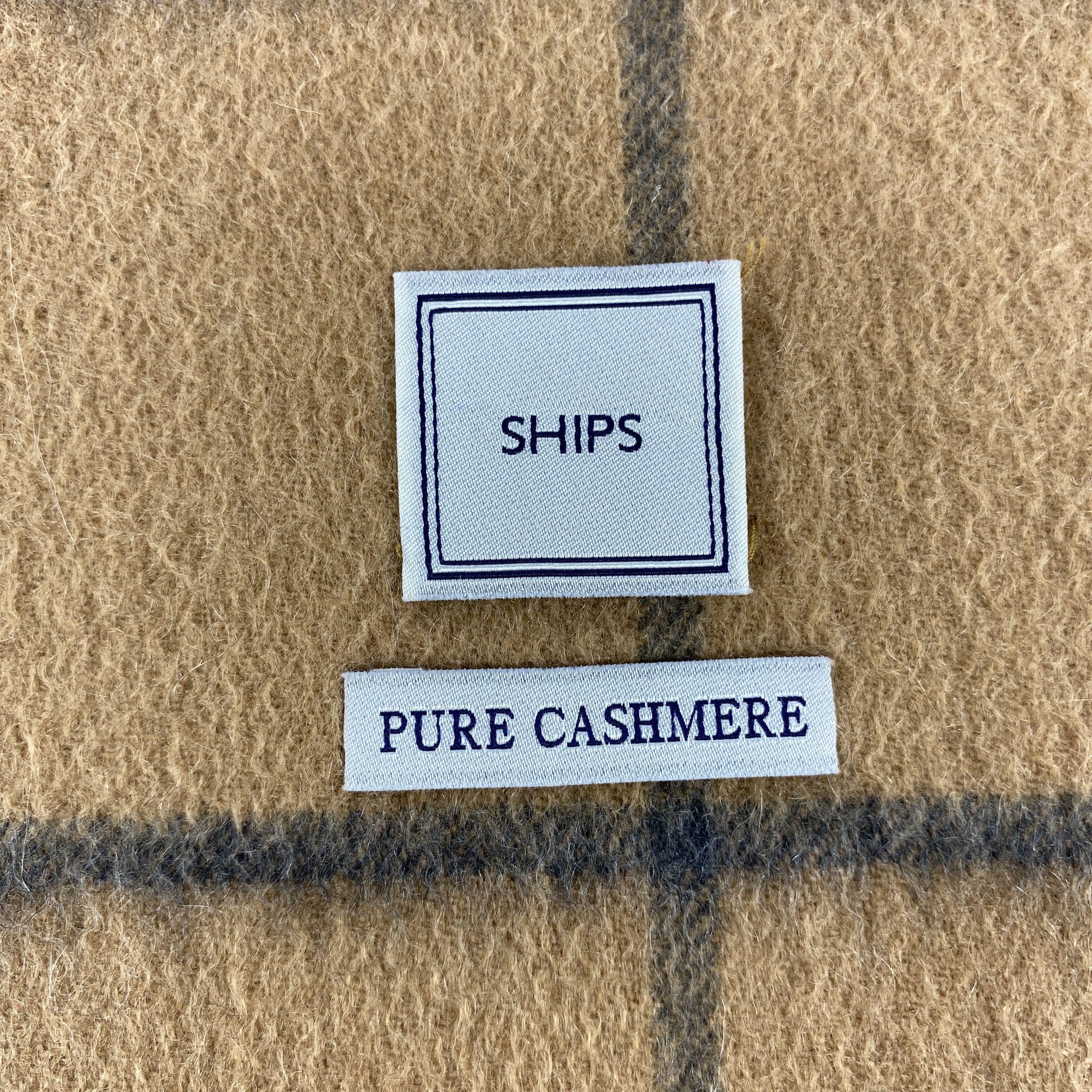 SHIPS × Vintage GF10647 Ships Scarf Neck Wear Muffler Nova Check Size ONE SIZE - 2 Thumbnail