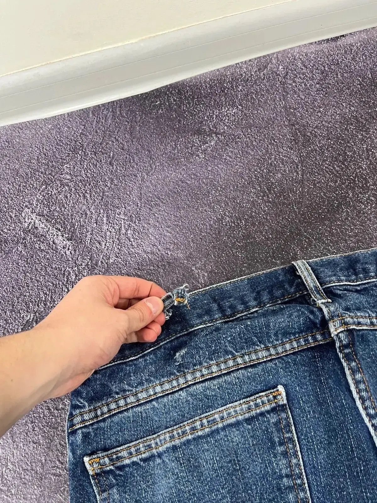 Dickies × Vintage Vintage Dickies Y2K Denim Faded Blue Work Hype Baggy Jeans Size US 38 / EU 54 - 5 Thumbnail