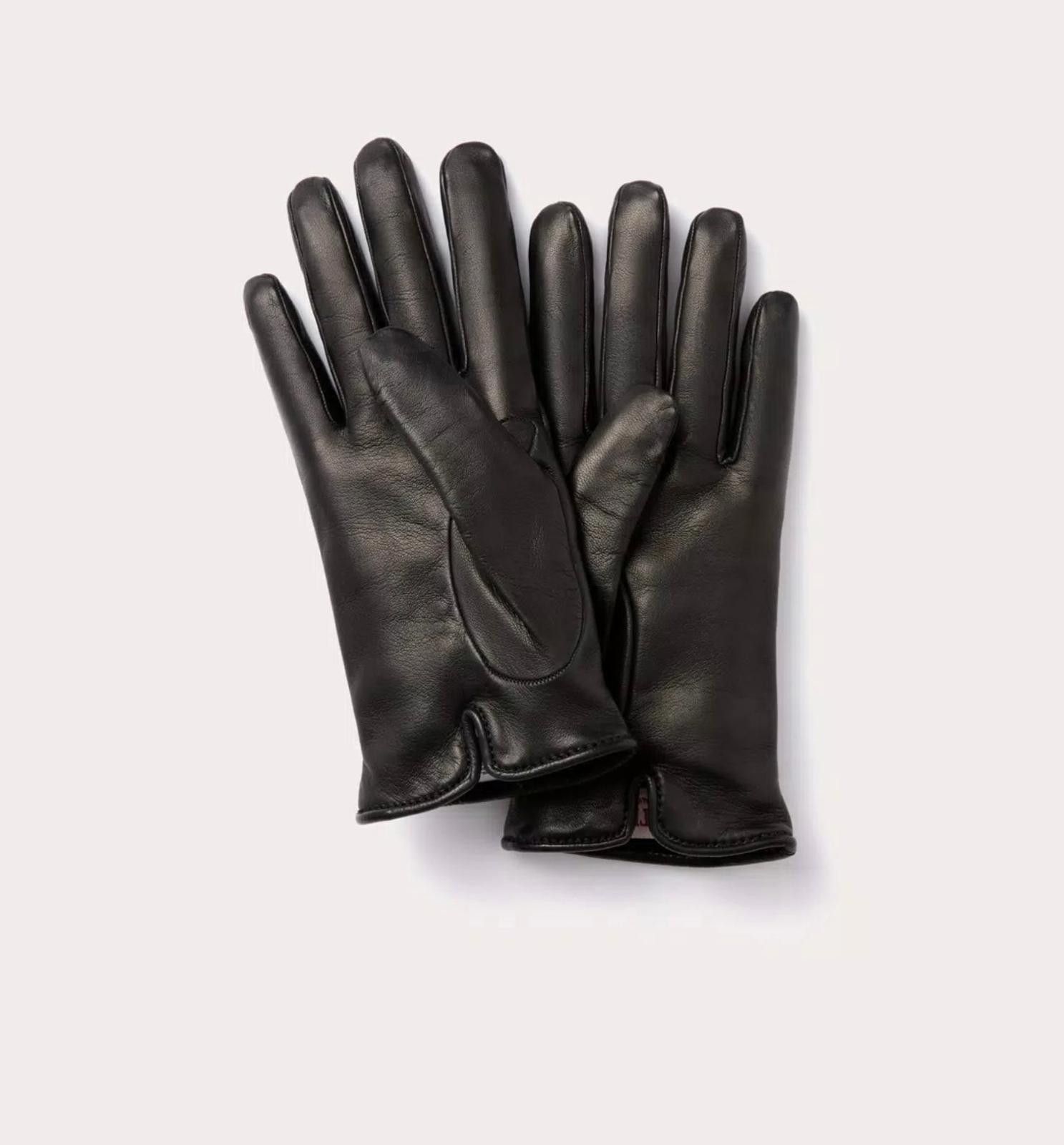 Valentino Valentino Vlogo The Bold Edition Leather Gloves Size 8 Size ONE SIZE - 3 Thumbnail