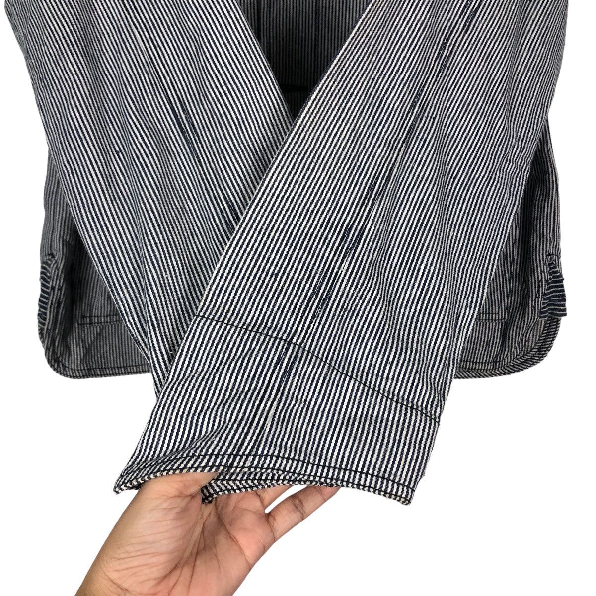 45rpm 🔥Vintage Chore Work Hickory Jacket Japan Made Issey Miyake Size US M / EU 48-50 / 2 - 15 Thumbnail