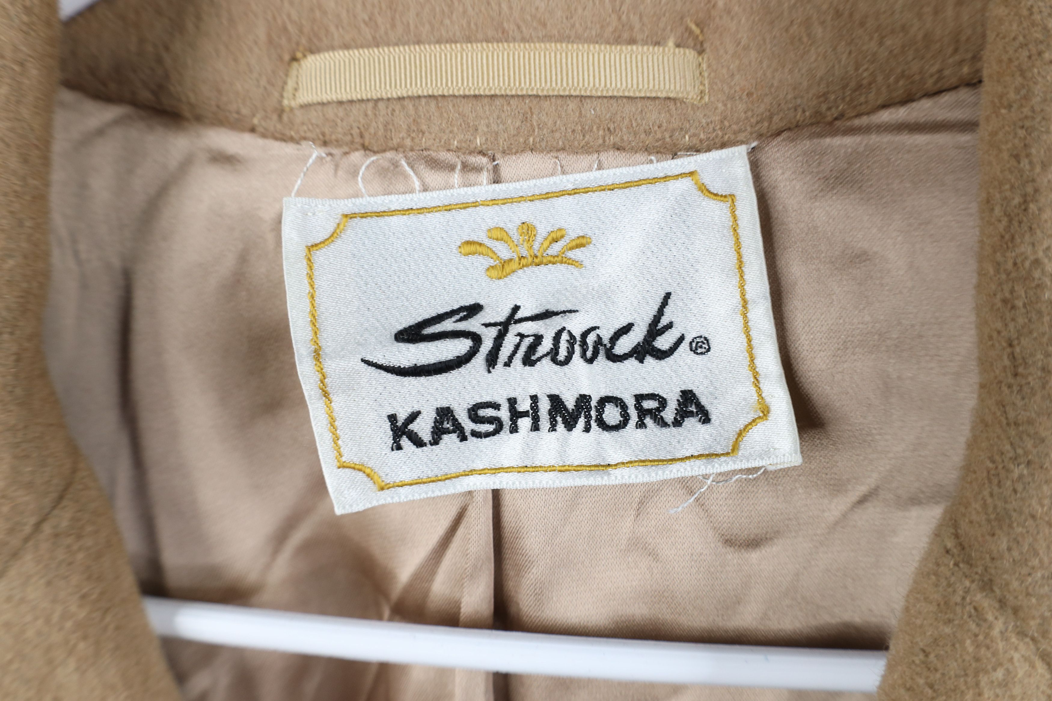 Vintage Vintage 90s Cashmere Blend Overcoat Car Jacket Beige Tan USA Size US XL / EU 56 / 4 - 9 Thumbnail