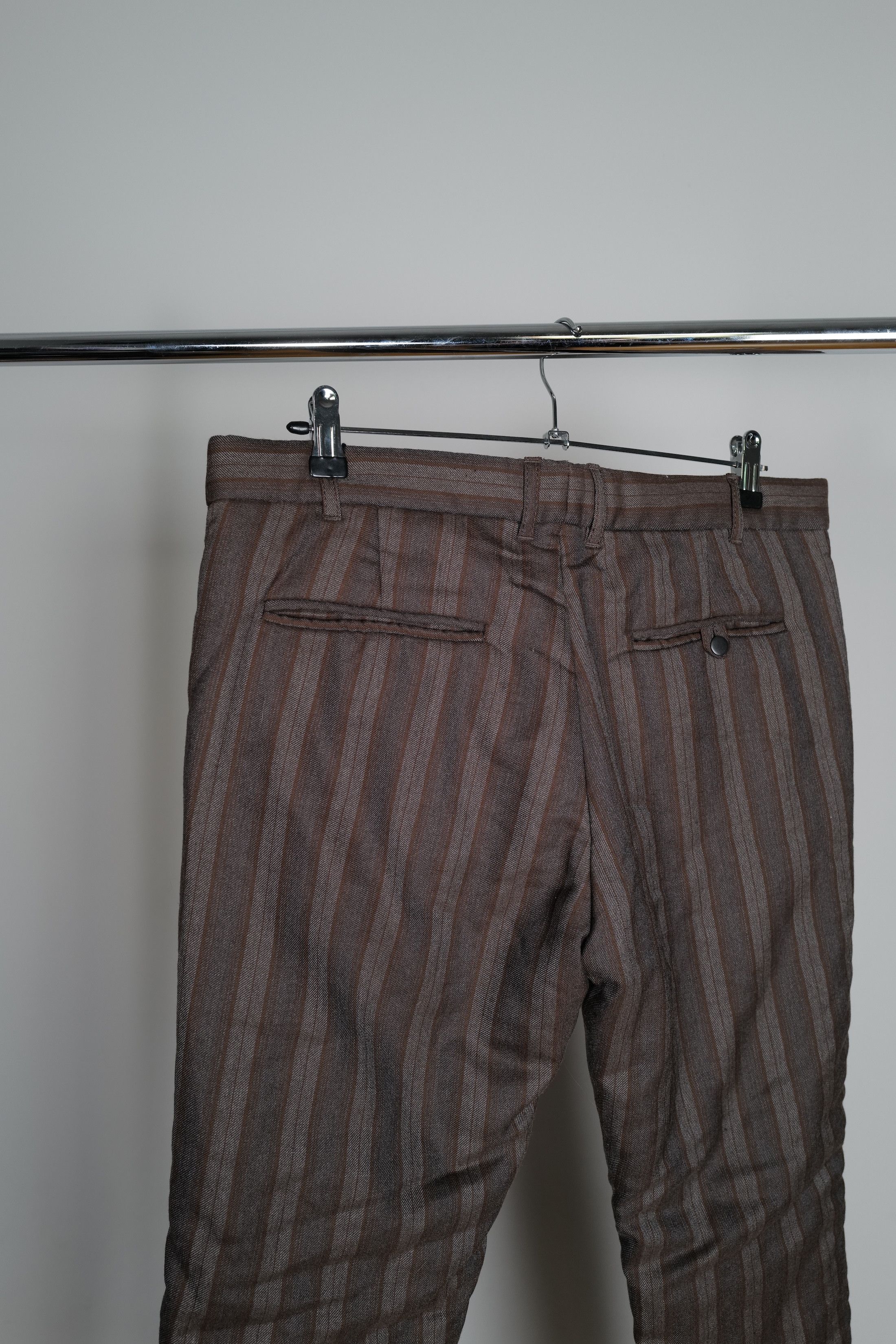 Ann Demeulemeester Ann Demeulemeester Striped Heavy Pants Size US 32 / EU 48 - 10 Thumbnail