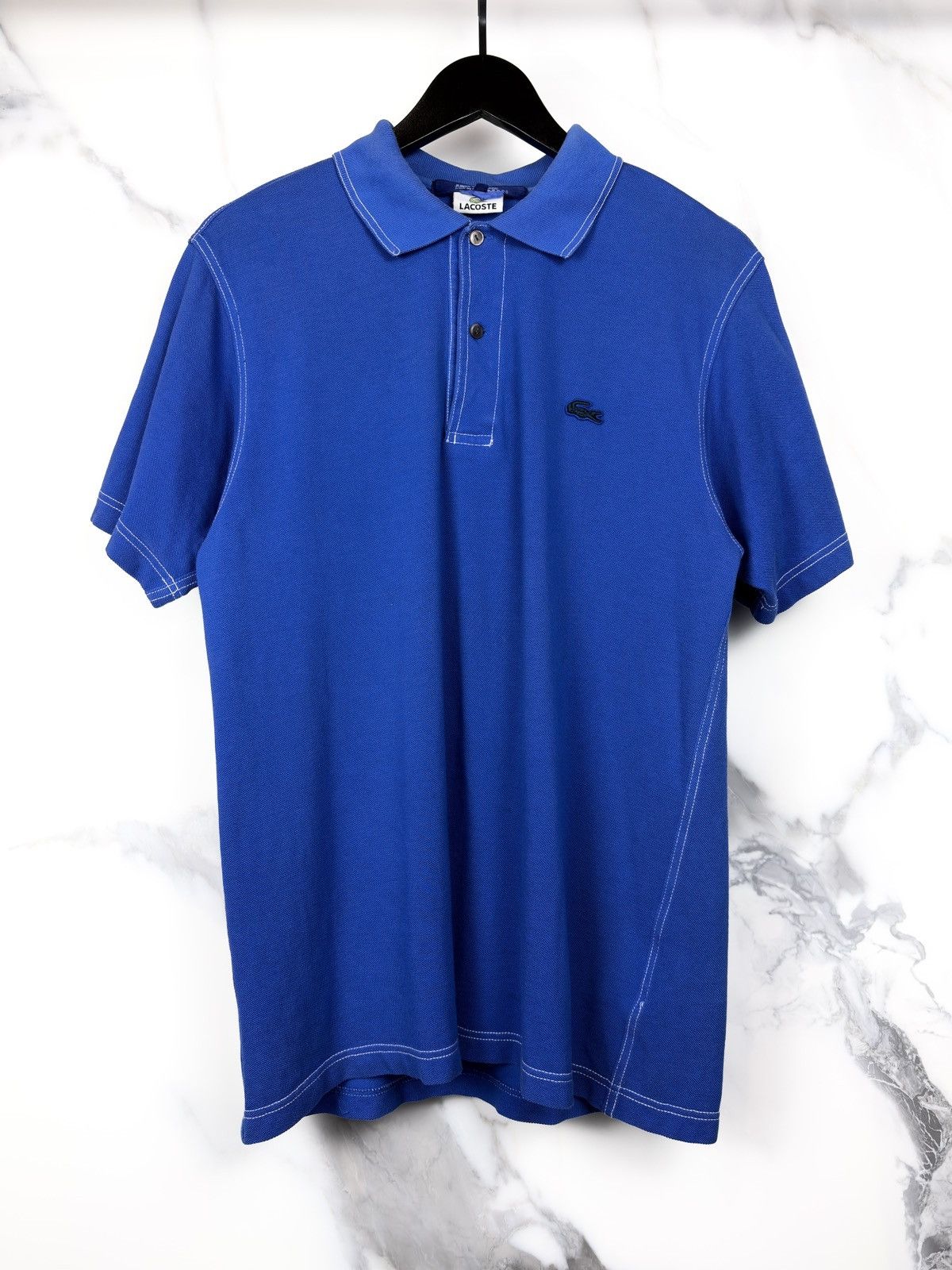 Junya Watanabe × Lacoste SS07 Junya Watanabe Lacoste Number Jersey Polo Tshirt Poem Size US L / EU 52-54 / 3 - 2 Thumbnail