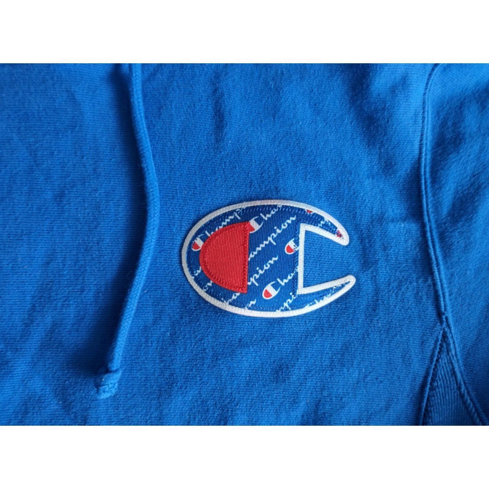 Champion VINTAGE Champion Hoodie Mens S Blue Reverse Weave Pullover Big Logo 90s Athleisure Size US S / EU 44-46 / 1 - 3 Thumbnail