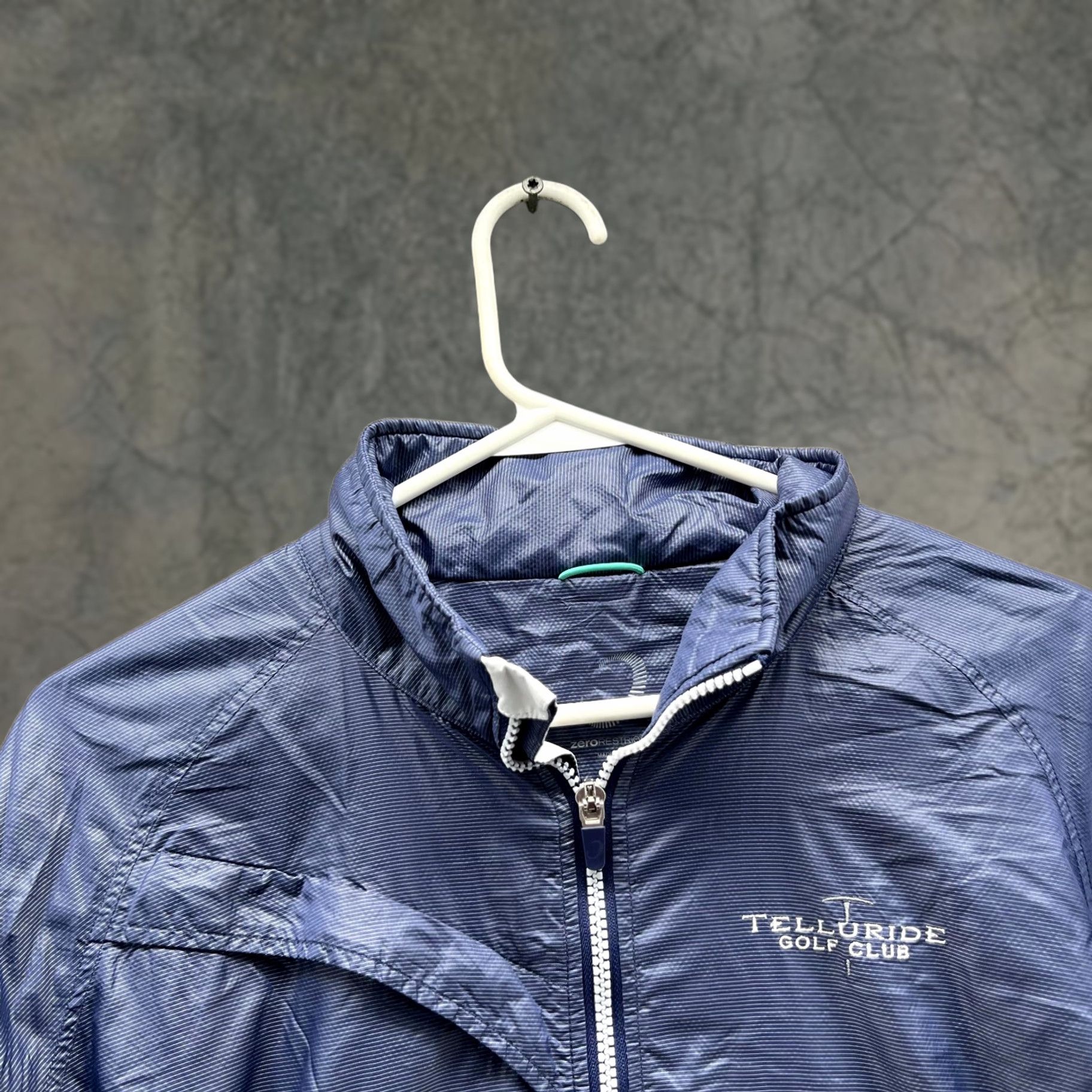 Vintage Zero Restriction Jacket Women XL Windbreaker Blue Telluride Golf Club Size XL / US 12-14 / IT 48-50 - 1 Thumbnail