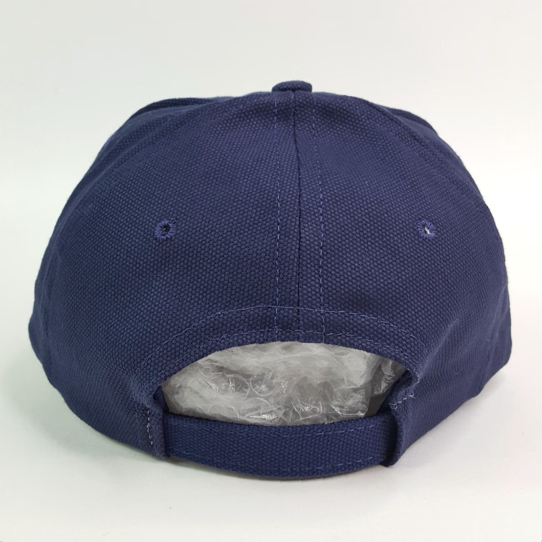 Vintage VINTAGE Town Talk Navy Blue Adjustable Hat Baseball Cap USA Made Knit Cotton Blend Embroidered Breathable Lightweight Solid 90s Casual Mens Hat Size ONE SIZE - 5 Thumbnail