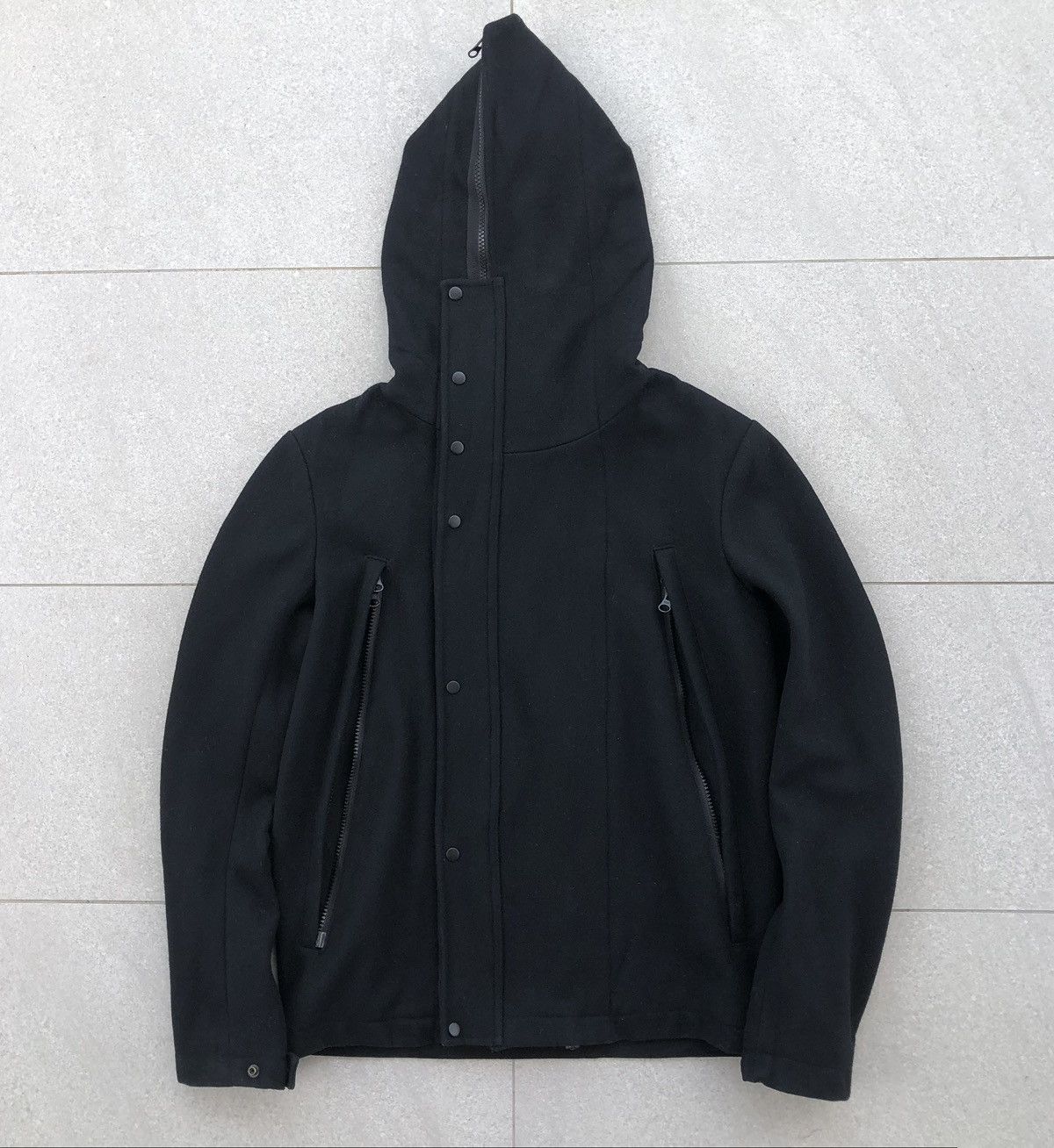 Japanese Brand Three Bumps Convertible Wool Hooded Rider Full Zipper Jacket Size US M / EU 48-50 / 2 - 5 Thumbnail