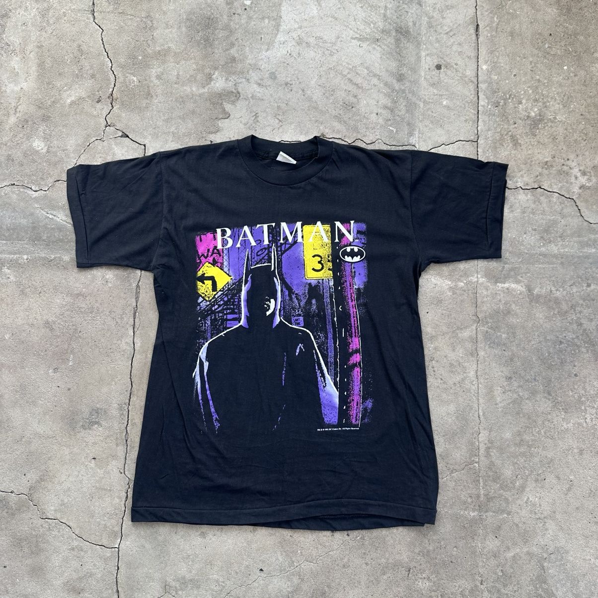 DC Comics Vintage 1996 Batman Forever Logo T-shirt Faded Size US M / EU 48-50 / 2 - 1 Thumbnail