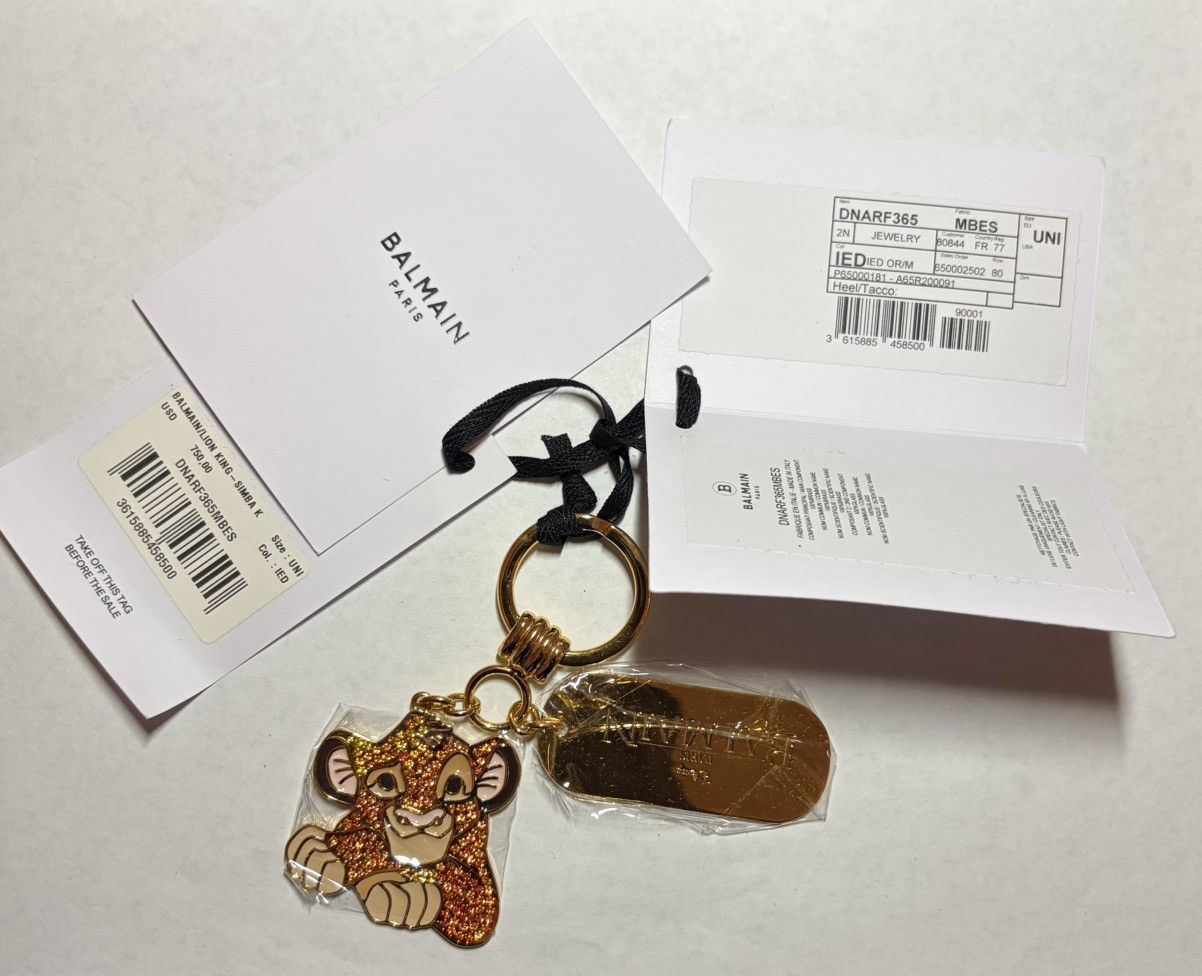 Balmain Disney X Balmain 30th Anniversary Limited-Edition KeyChain Size ONE SIZE - 2 Thumbnail