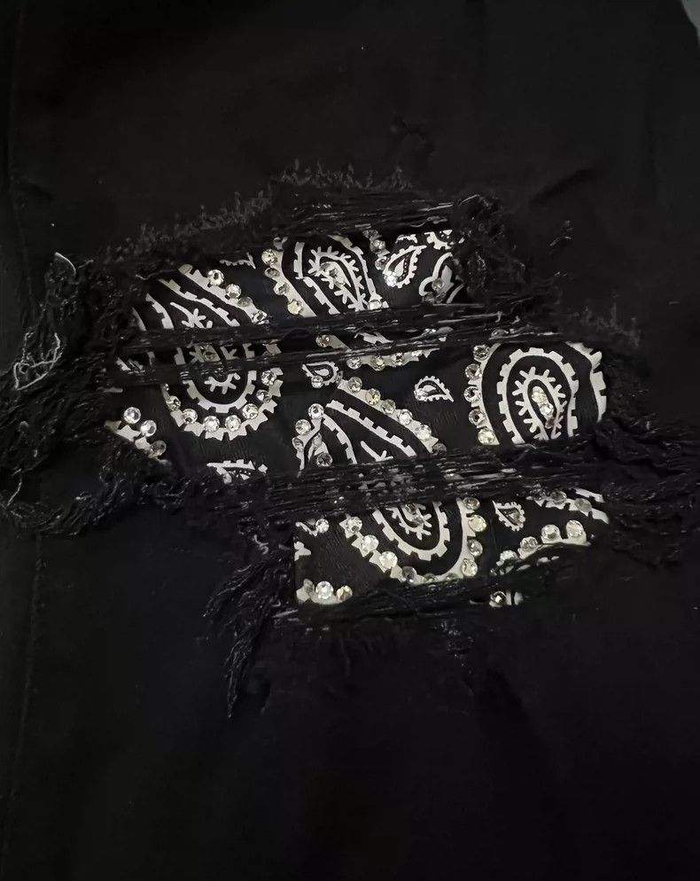 Amiri Amiri 18FW Diamond Camo Flower Patchwork Black Denim Size US 32 / EU 48 - 6 Thumbnail