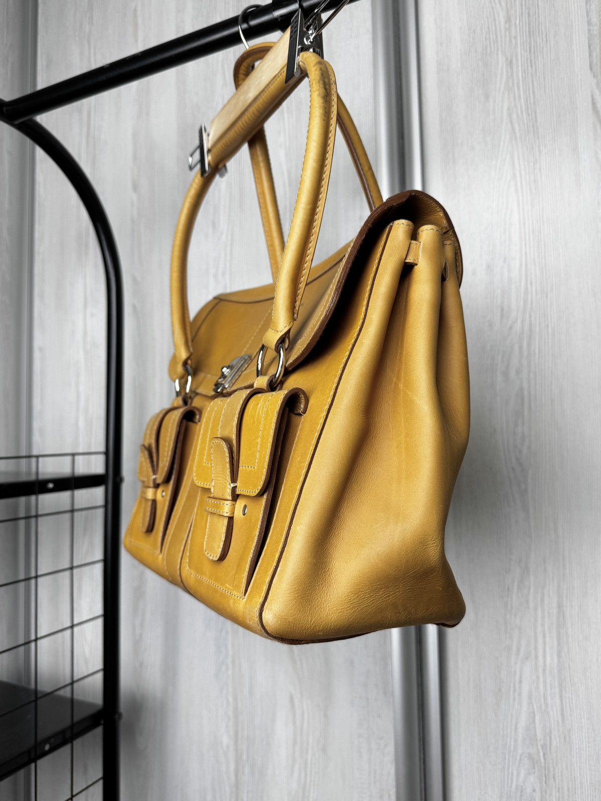 Bogner Bogner Beige Brown Genuine Leather Satchel Shoulder bag Size ONE SIZE - 7 Thumbnail
