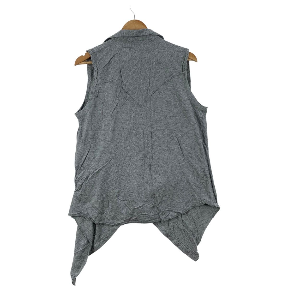 Japanese Brand PPFM Japanese Punk Brand Asymmetric Wrap Vest Cardigan Size S / US 4 / IT 40 - 2 Thumbnail