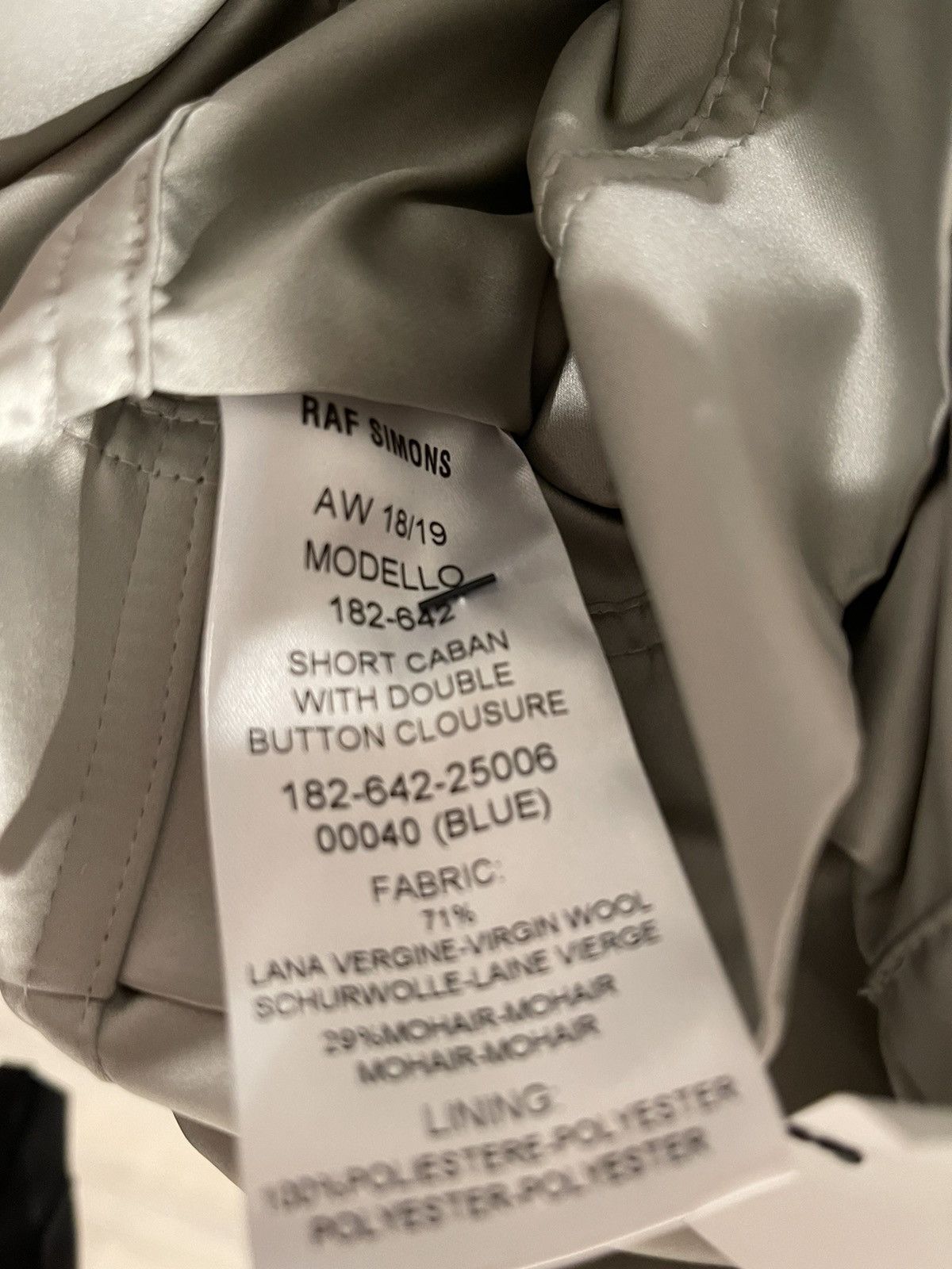 Raf Simons Raf Simons AW18 Short Caban Coat Size US M / EU 48-50 / 2 - 9 Thumbnail