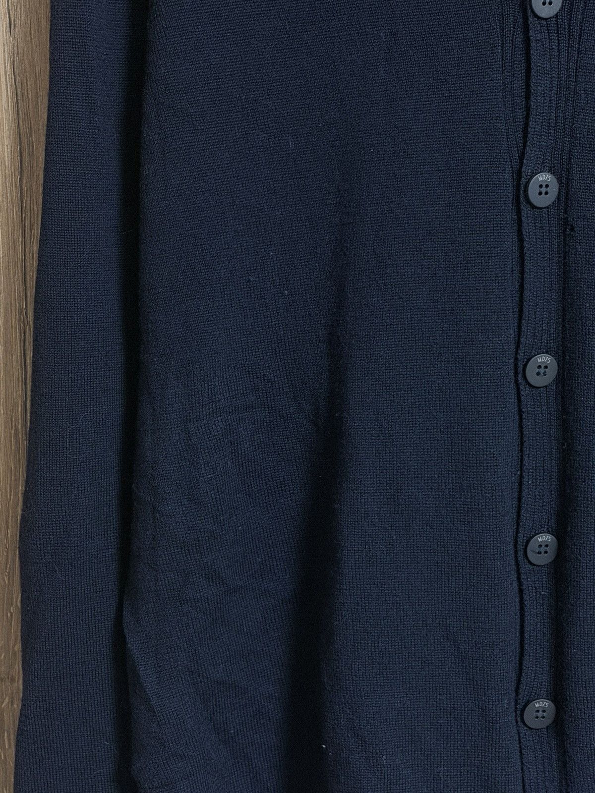 MD75 MD75 Navy Blue Wool Button Up Light Cardigan Sweater M Size US M / EU 48-50 / 2 - 4 Thumbnail