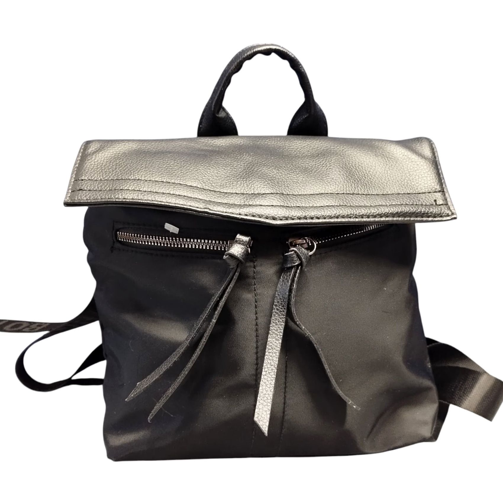 Vintage Botkier New York Trigger Mini Convertible Backpack Womens Black Polyester Lined Size ONE SIZE - 2 Thumbnail