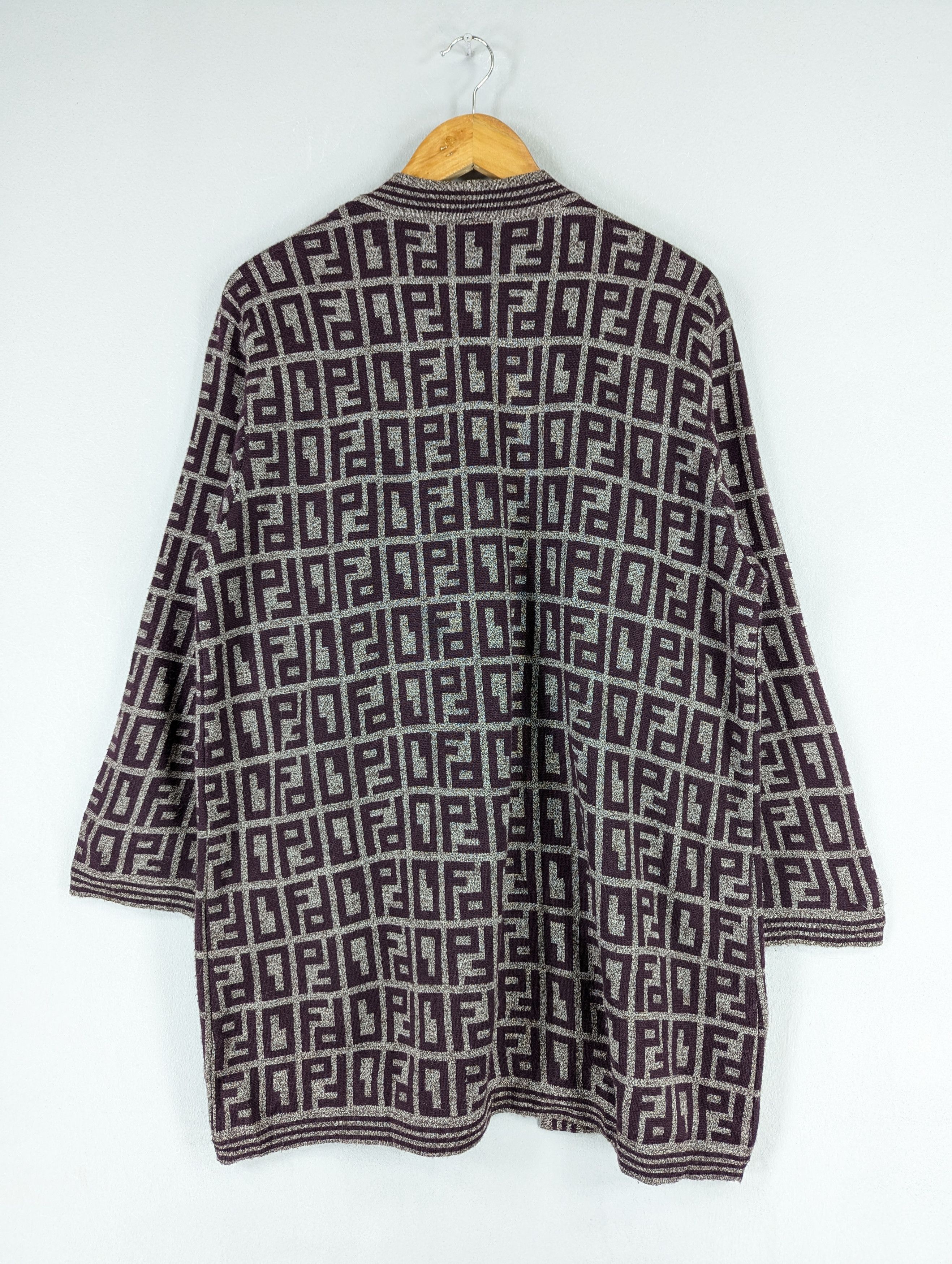 Japanese Brand Vintage Japanese Brand Acrylic Fullprint Cardigan Jacket Size US L / EU 52-54 / 3 - 9 Thumbnail