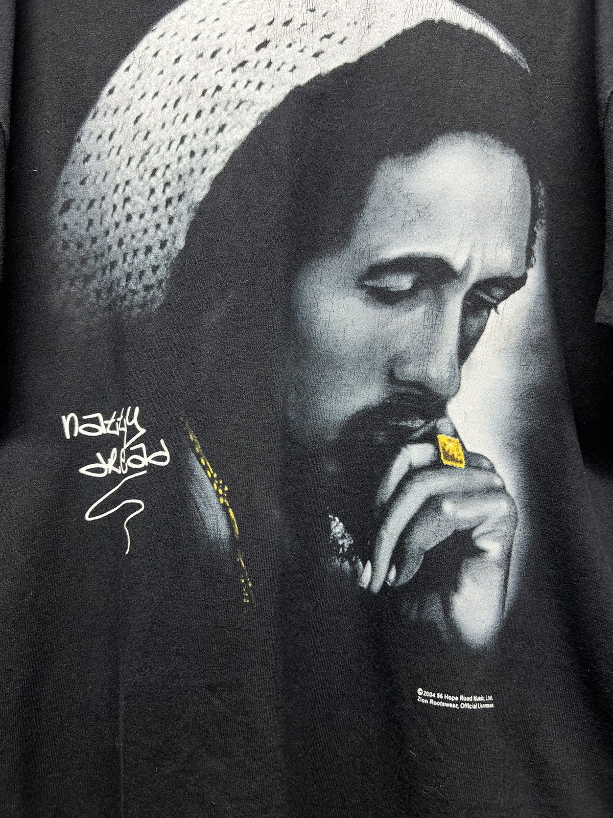 Band Tees × Bob Marley × Vintage Vintage Y2k 2004 Bob Marley Natty Dread Rasta Rap T Shirt Size US L / EU 52-54 / 3 - 4 Thumbnail