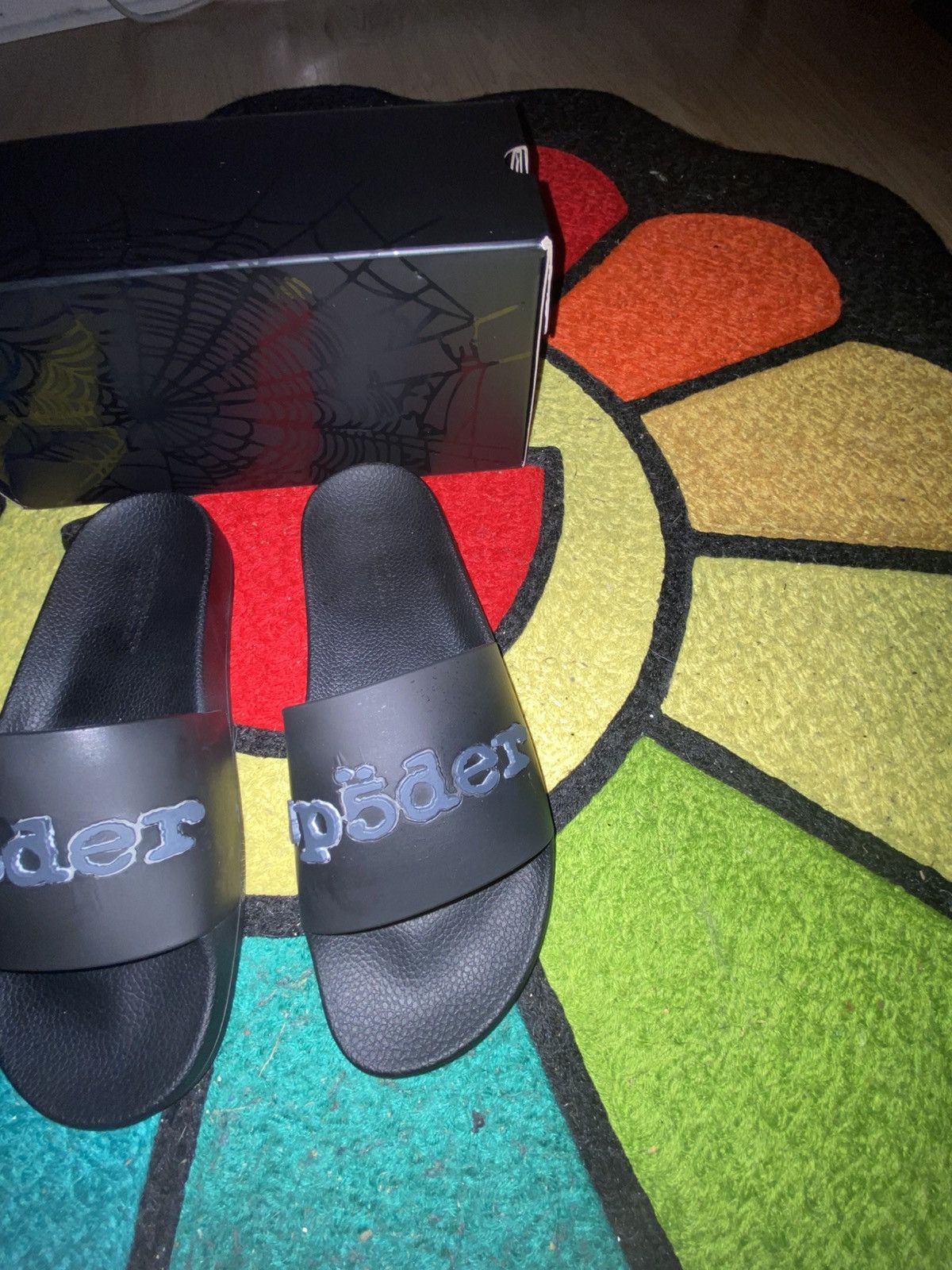 Sp5der Black phantom sp5der slides customized Size US 10 / EU 43 - 3 Thumbnail