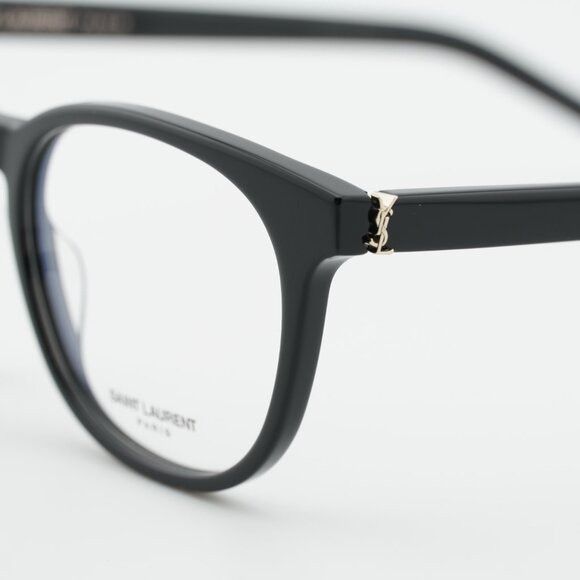 Saint Laurent Paris Saint Laurent SL M111 001 Round Eyeglasses Black 52mm Frame Size ONE SIZE - 9 Thumbnail