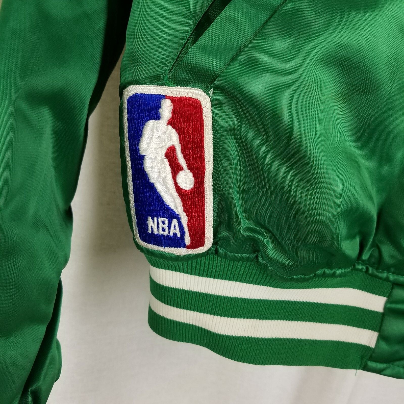 Vtg 80s Starter Boston Celtics Green Satin Basketball Jacket