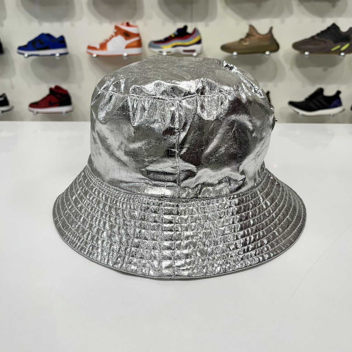 Prada Prada Bucket Hat Silver Size ONE SIZE - 4 Thumbnail