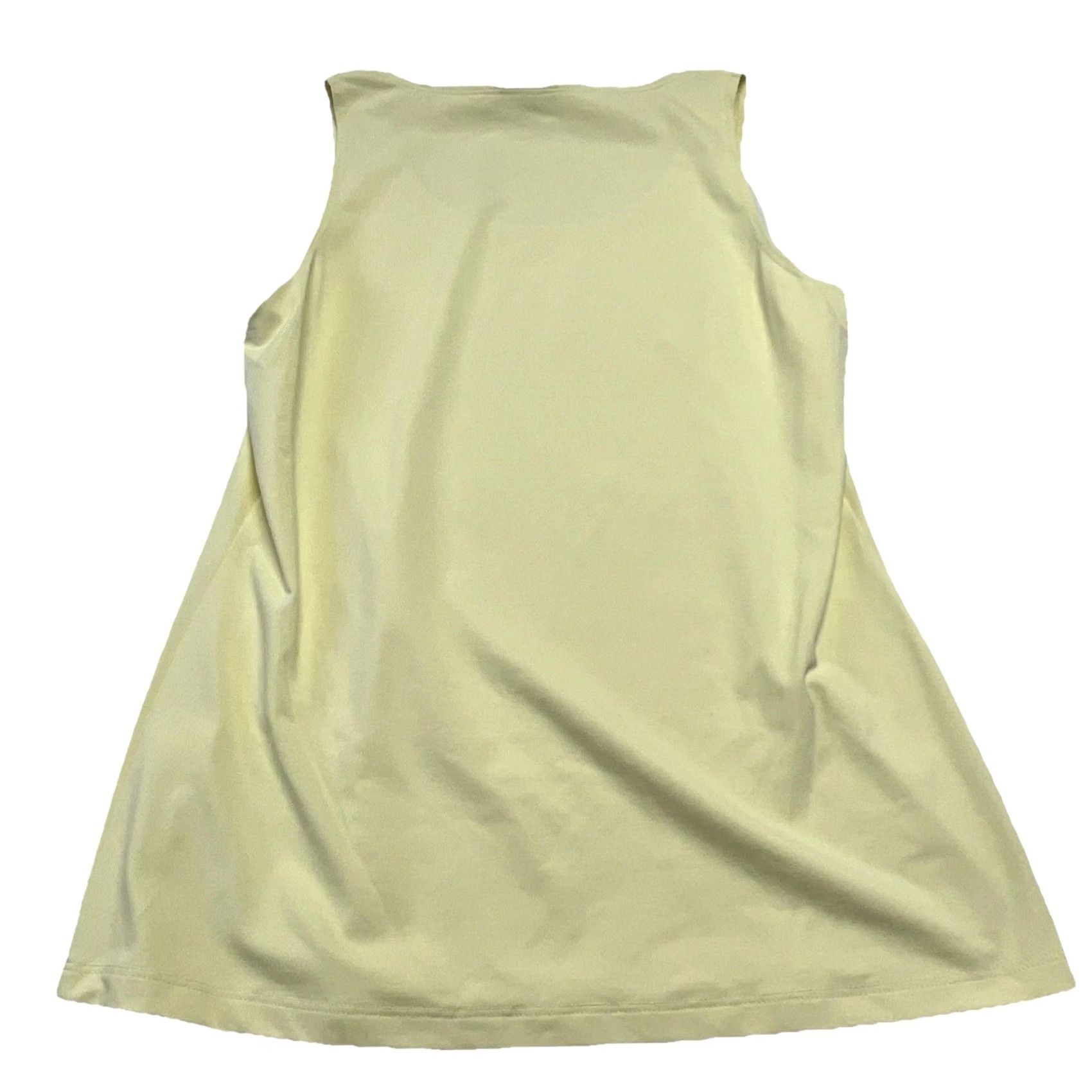 Vintage Worth Tank Tunic M Sleeveless Scoop Neck Knit A-Line Yellow Designer USA Women’s Minimalist Tank Top Size M / US 6-8 / IT 42-44 - 6 Thumbnail