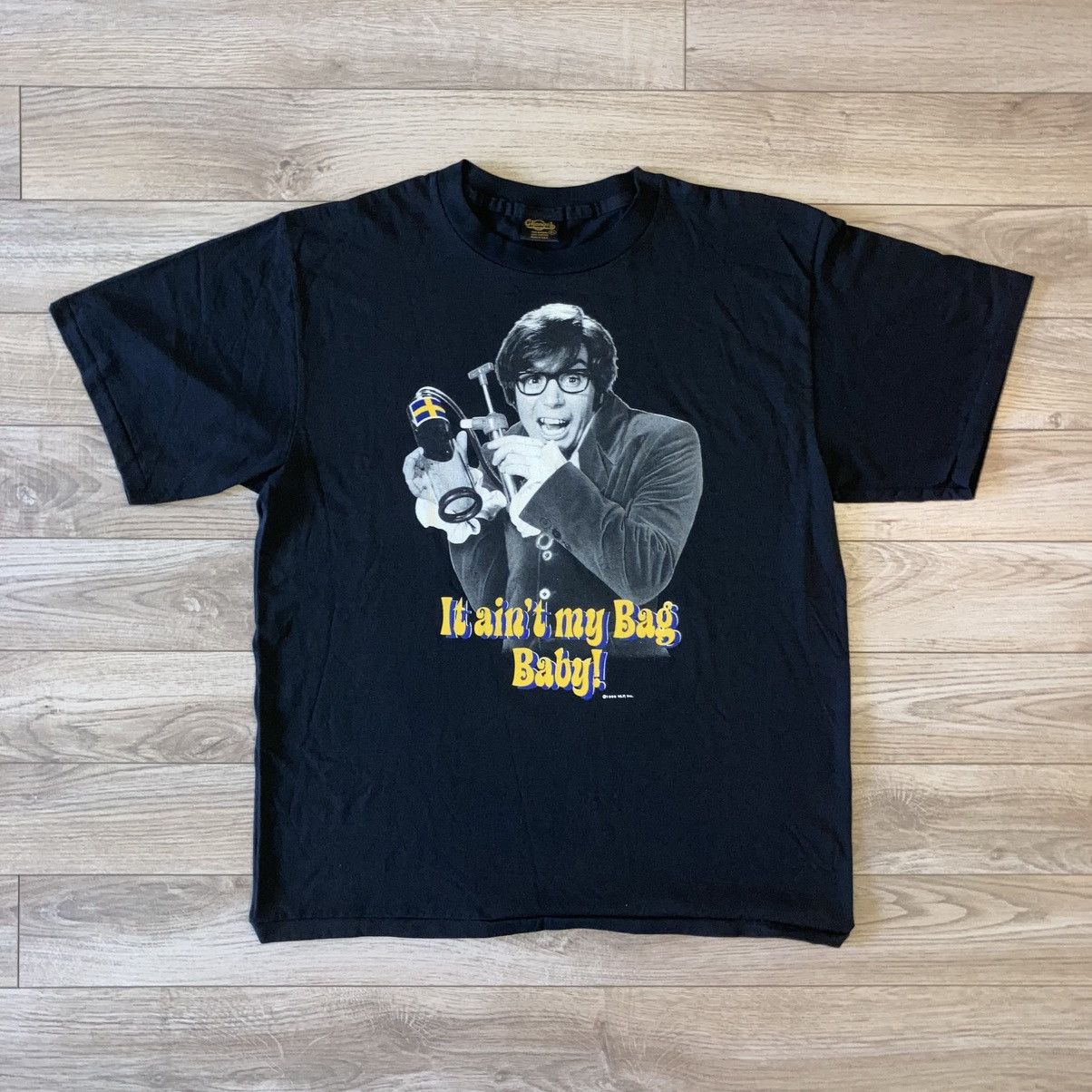 Vintage 90s Austin Powers It Ain't My Bag Baby movie tee