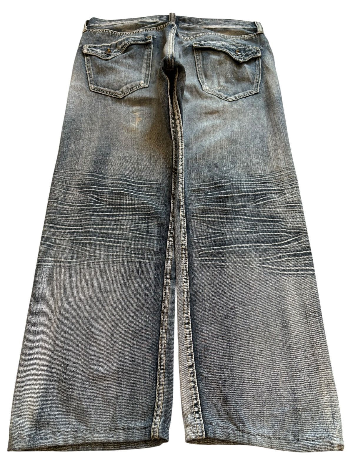 Japanese Brand Vintage Japanese Brand Tactical Distressed Loose Jeans Size US 34 / EU 50 - 2 Thumbnail