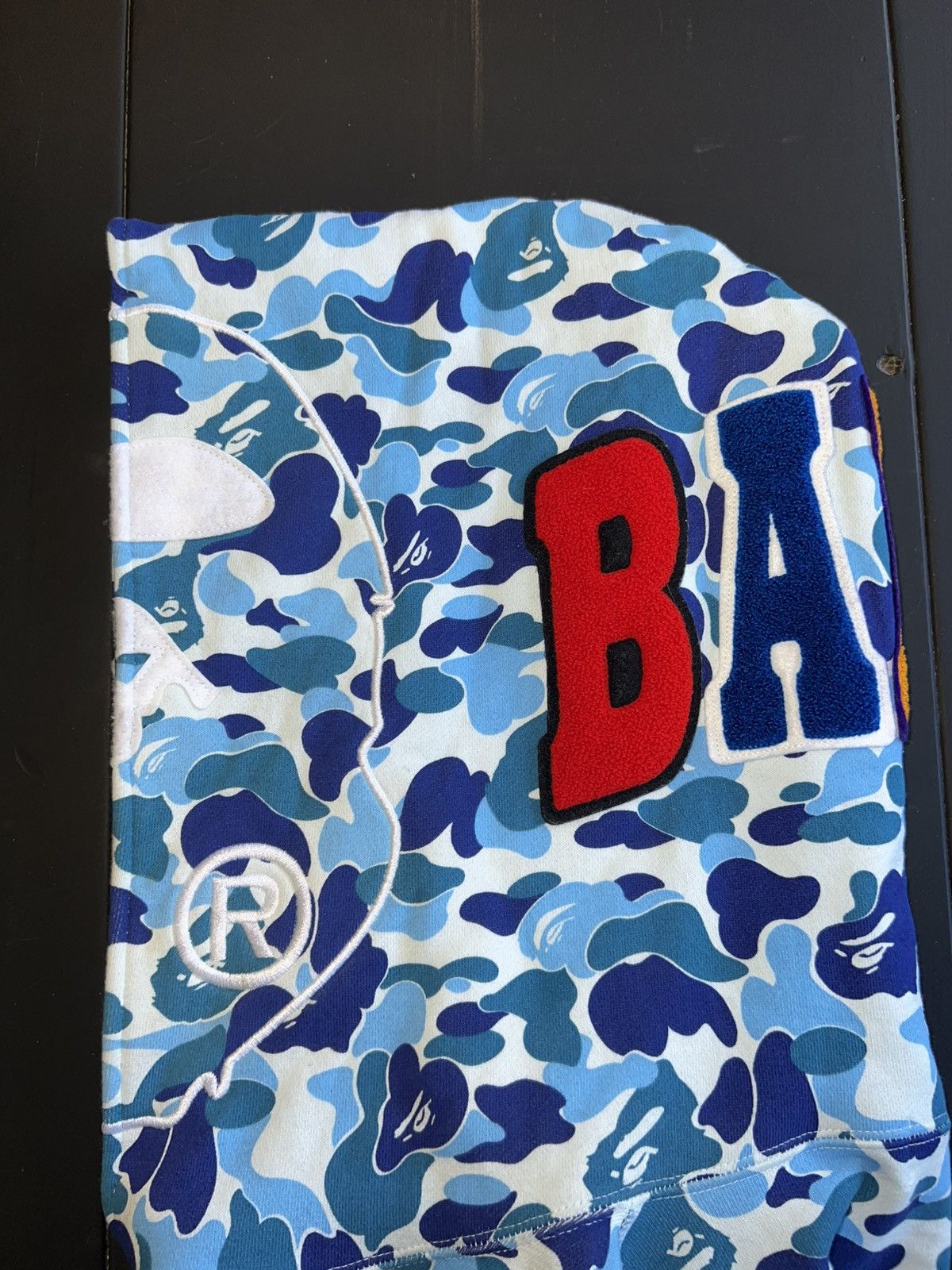 Bape Bape Blue ABC Camo 2nd Ape Pullover Hoodie🥶 Size US L / EU 52-54 / 3 - 5 Thumbnail