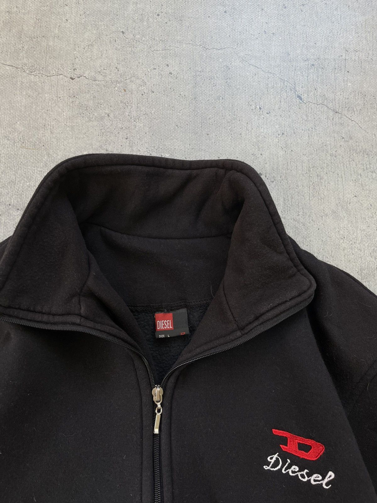 Other Vintage Diesel Zip Sweatshirt Y2k Size US L / EU 52-54 / 3 - 2 Thumbnail