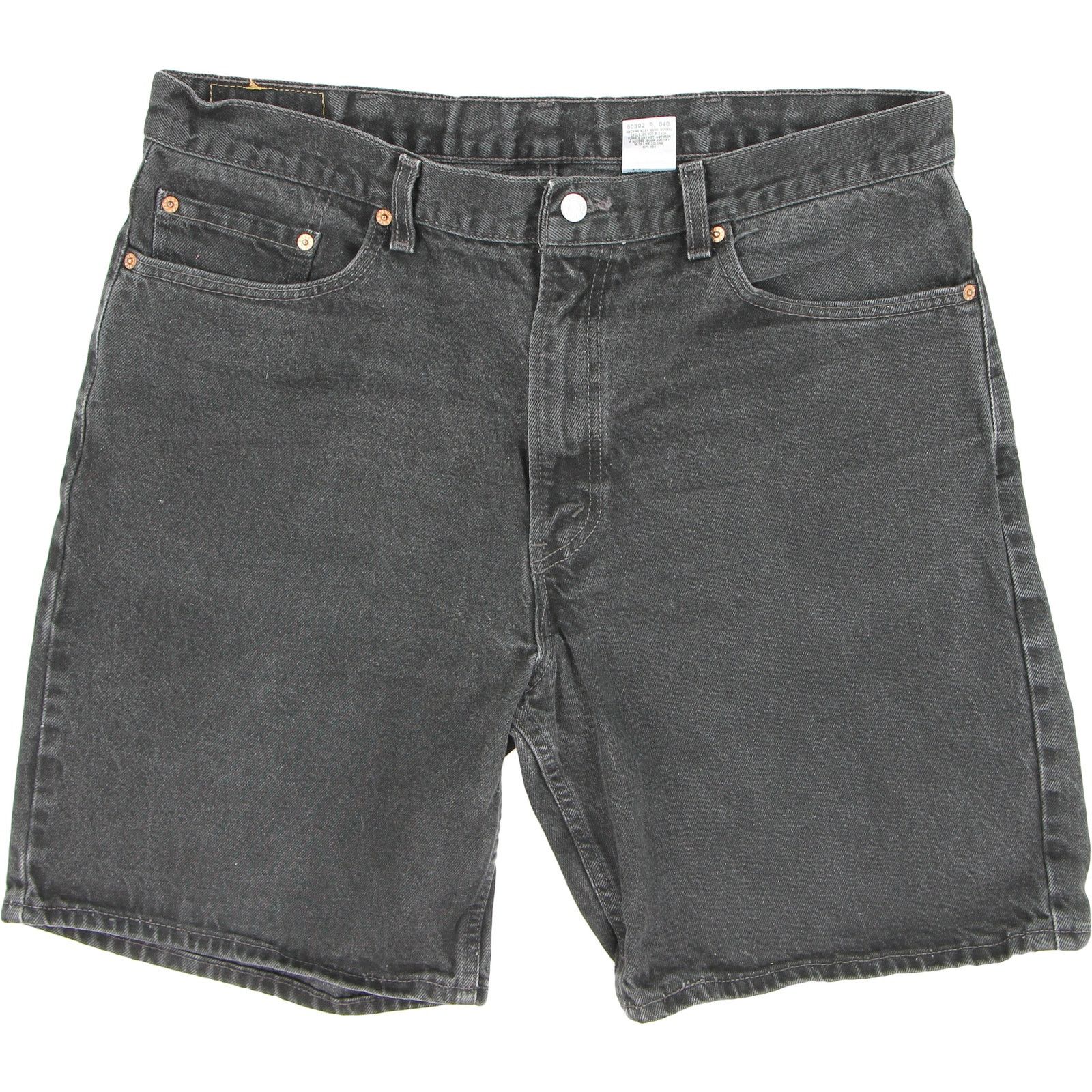 Vintage Vintage Levi's 550 Relaxed Fit Black Denim Shorts USA Size US 38 / EU 54 - 1 Thumbnail